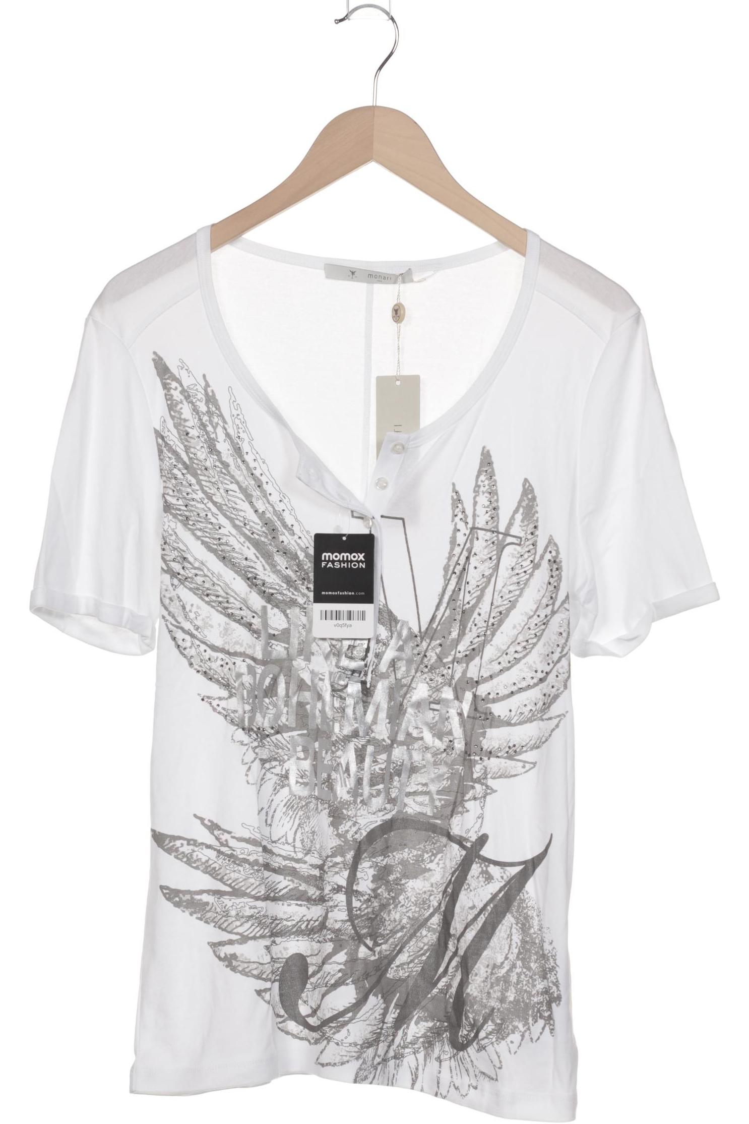 

monari Damen T-Shirt, weiß, Gr. 44