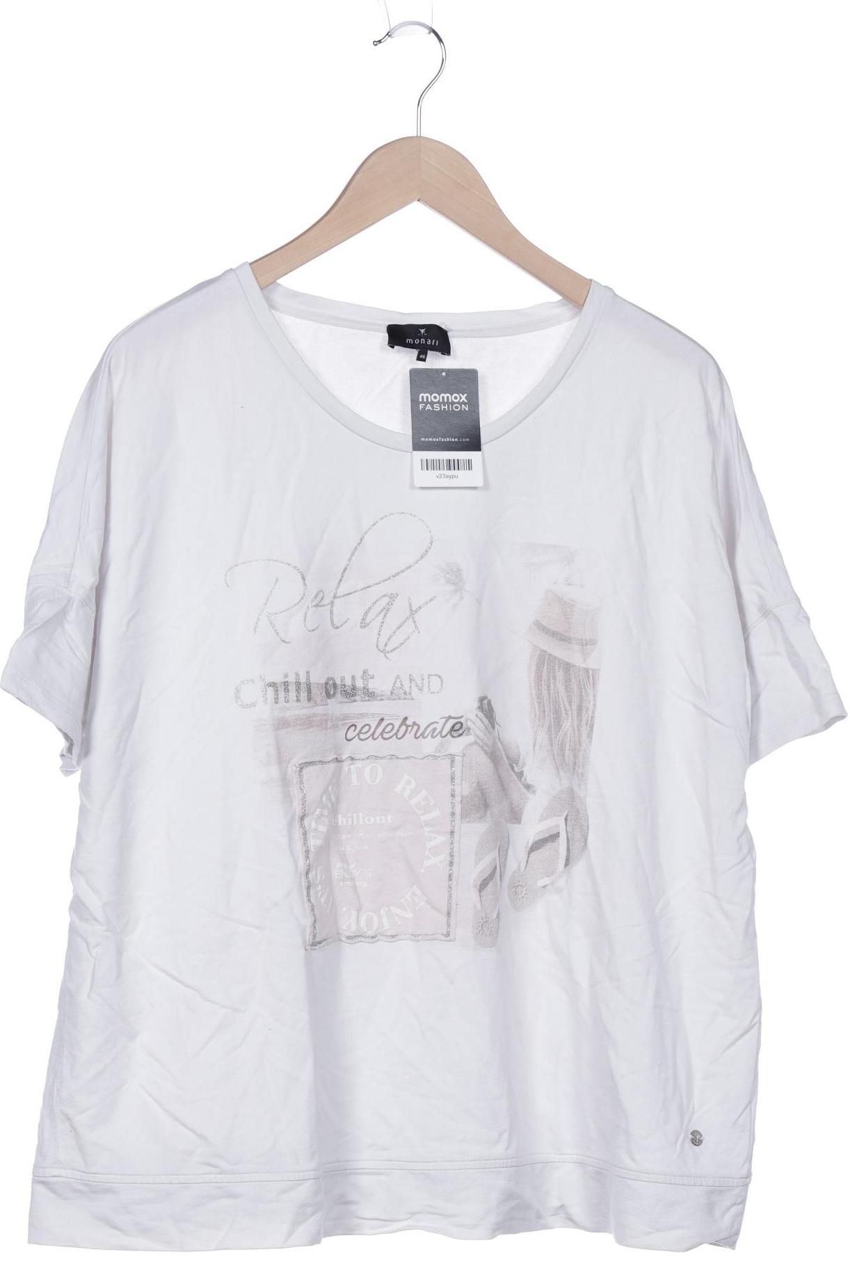 

monari Damen T-Shirt, weiß