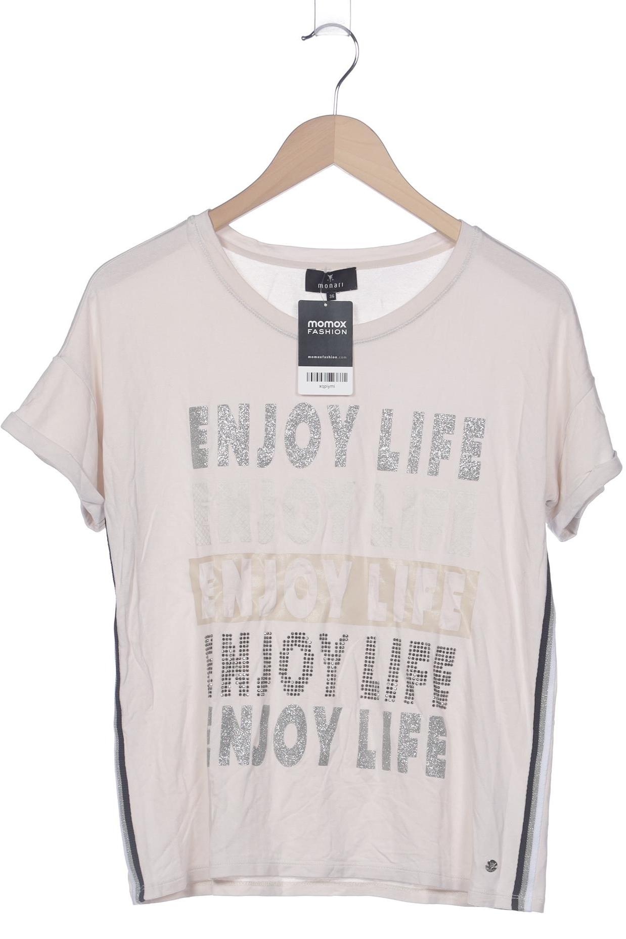 

monari Damen T-Shirt, cremeweiß, Gr. 36