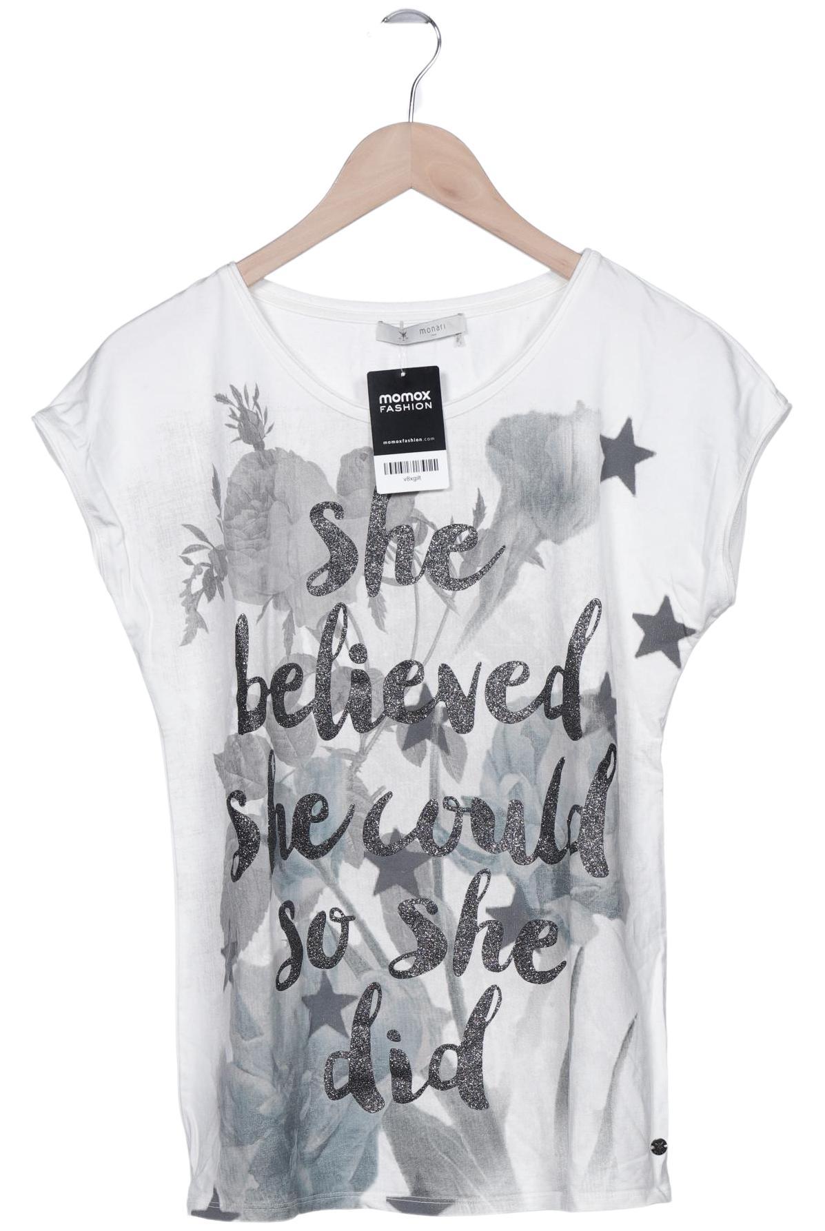 

monari Damen T-Shirt, cremeweiß, Gr. 38