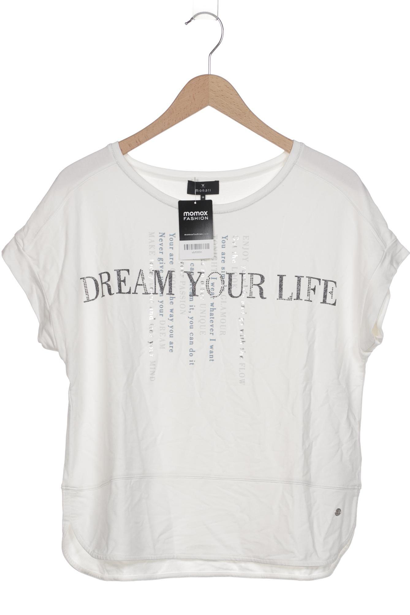 

monari Damen T-Shirt, weiß, Gr. 38