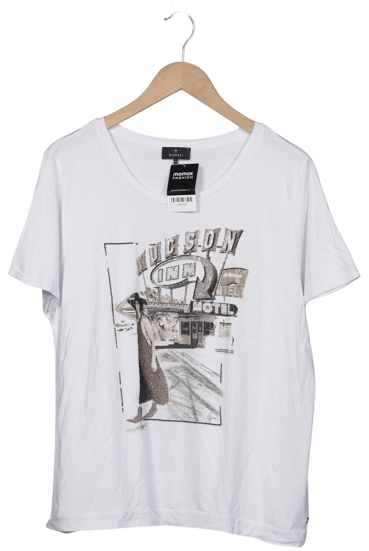 

monari Damen T-Shirt, weiß, Gr. 44