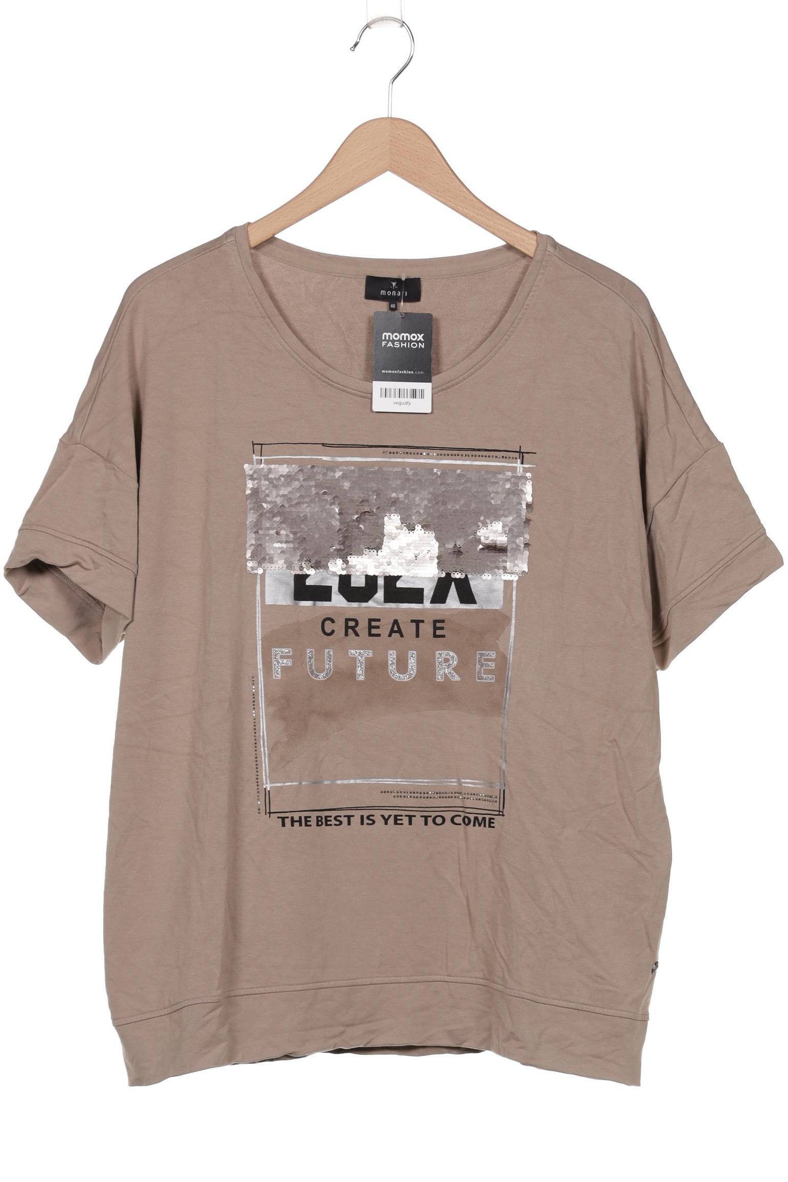

monari Damen T-Shirt, beige, Gr. 46
