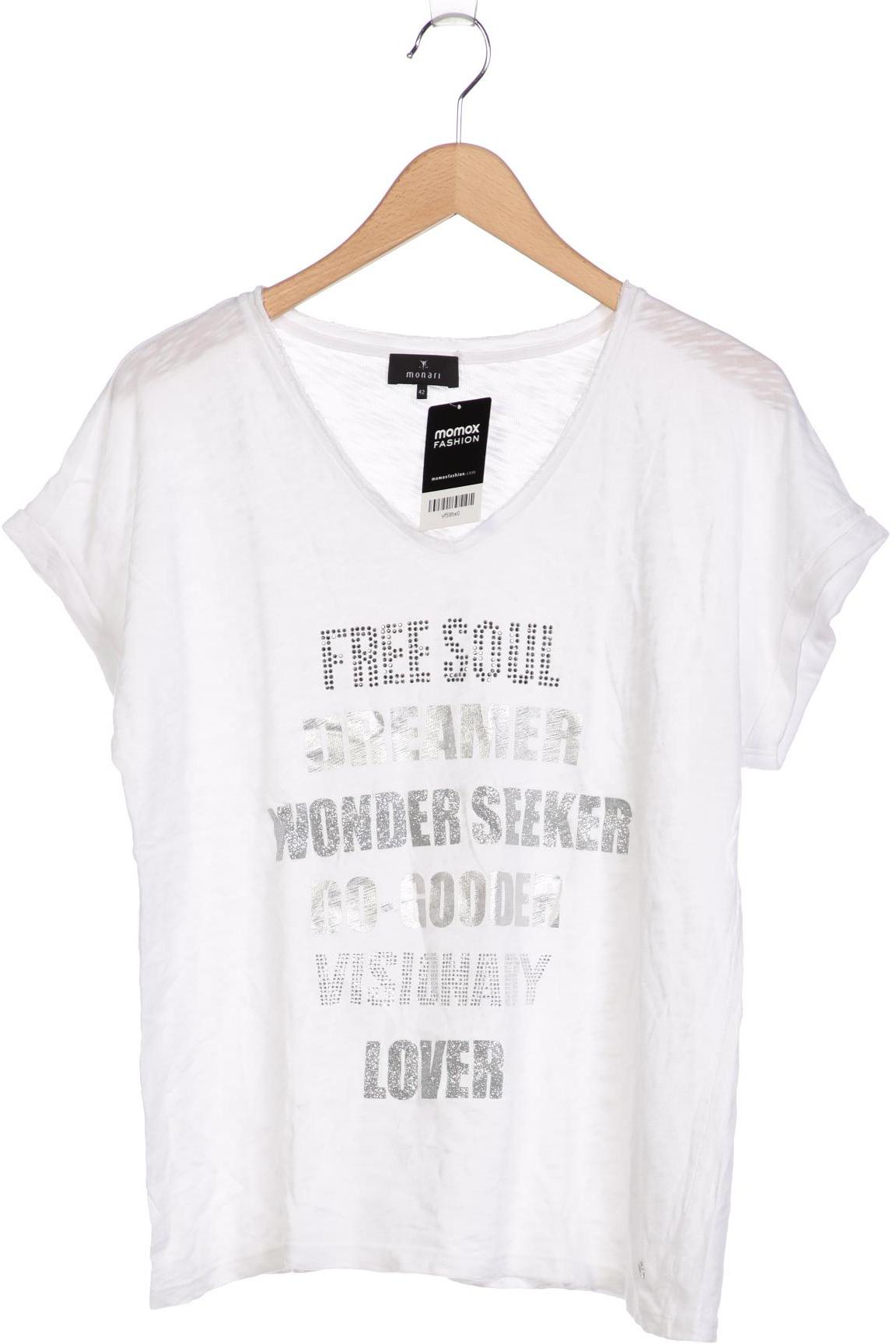 

monari Damen T-Shirt, weiß, Gr. 42