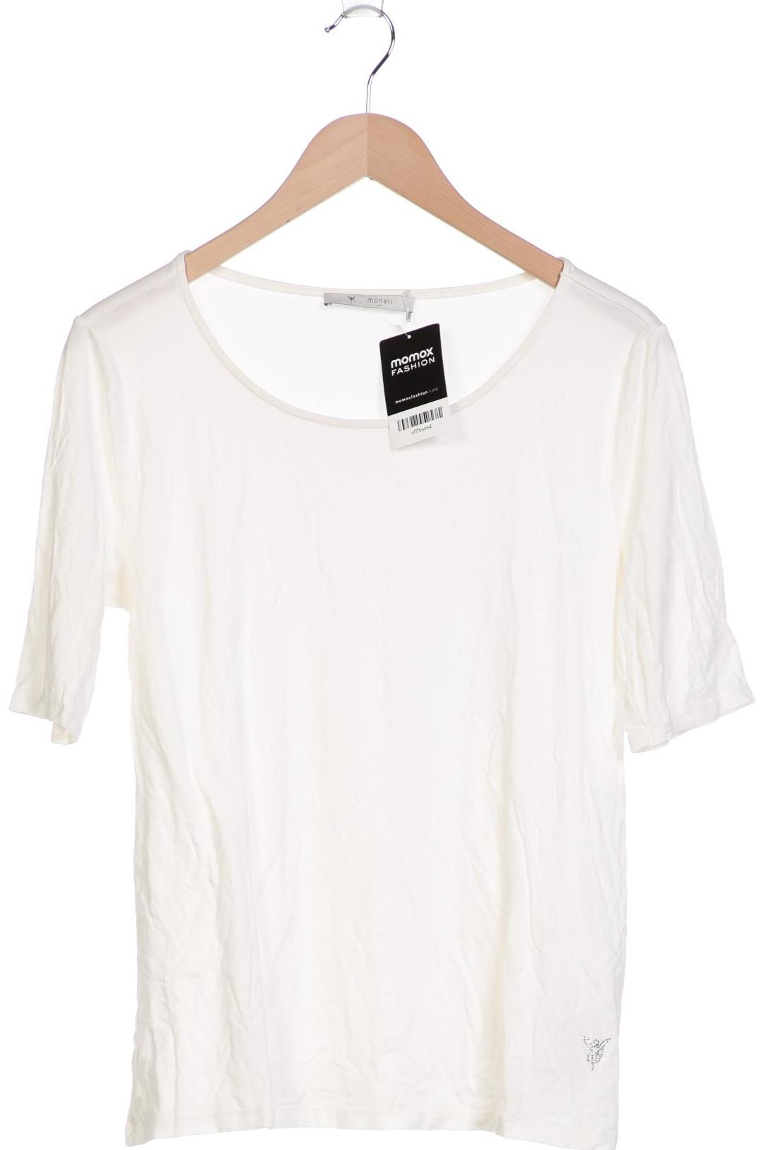 

monari Damen T-Shirt, cremeweiß, Gr. 42