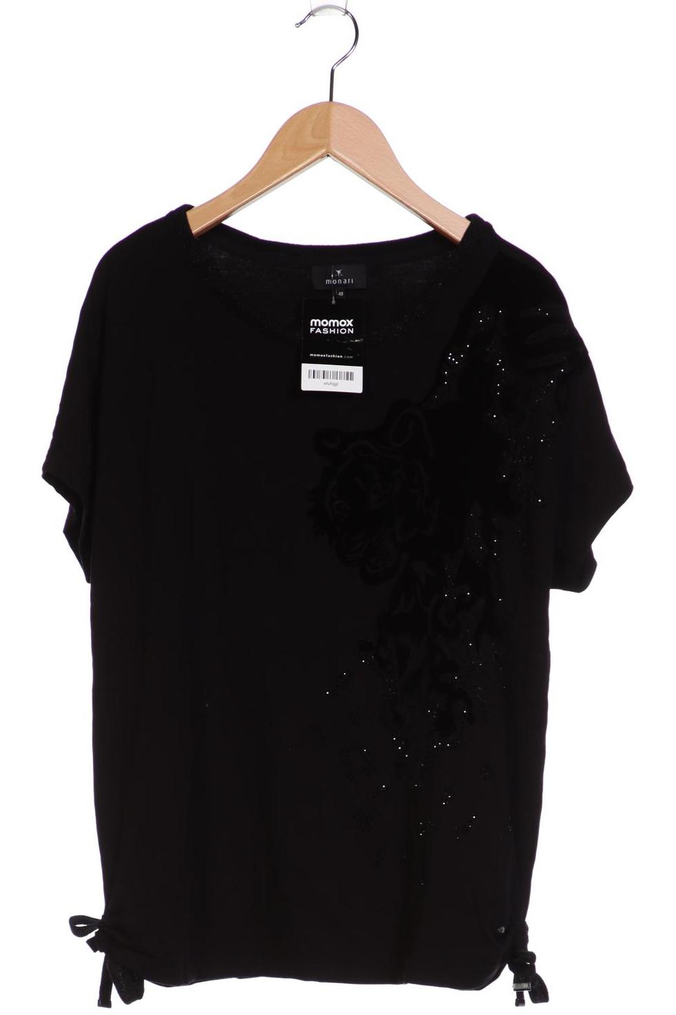 

monari Damen T-Shirt, schwarz, Gr. 40