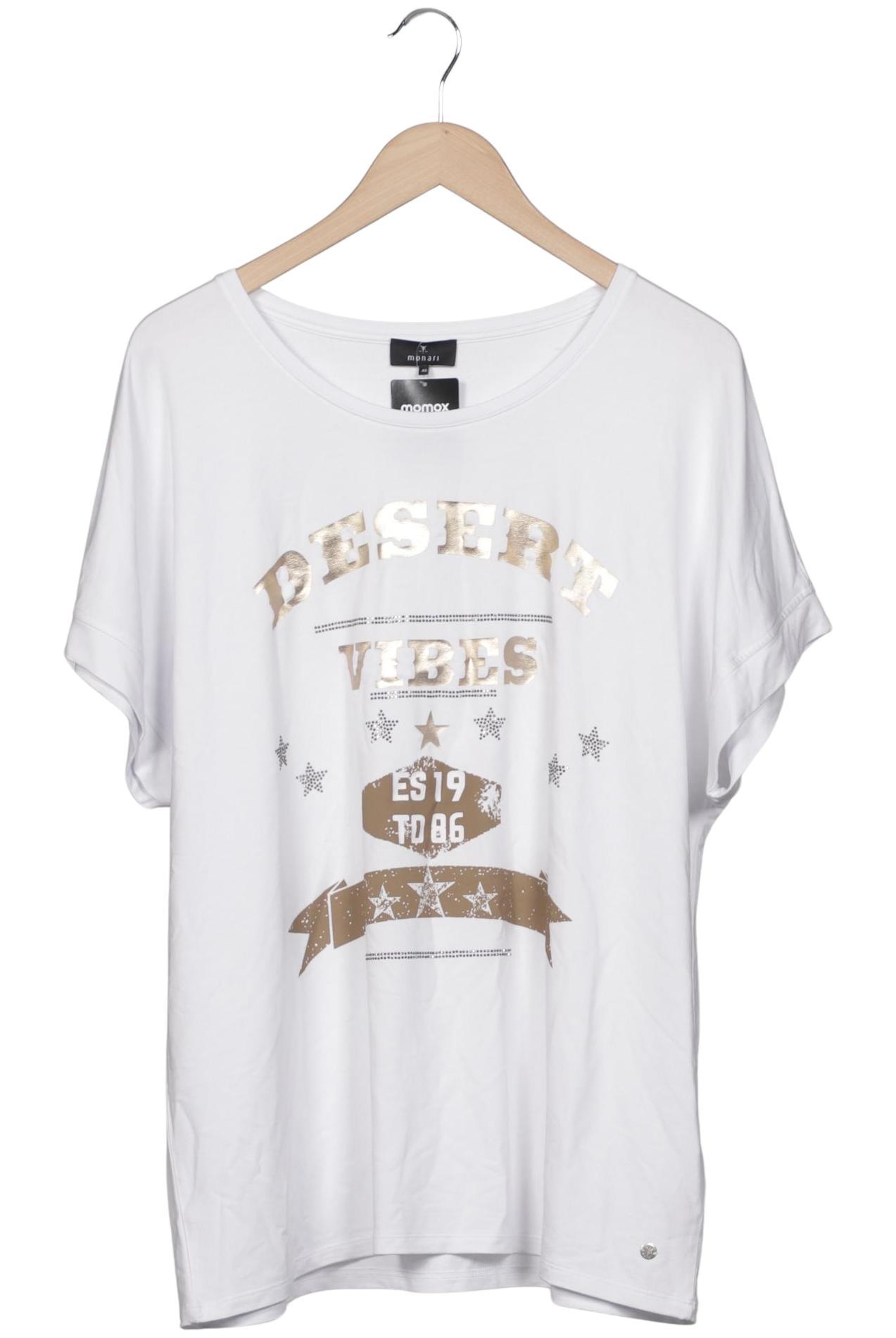 

monari Damen T-Shirt, weiß, Gr. 46