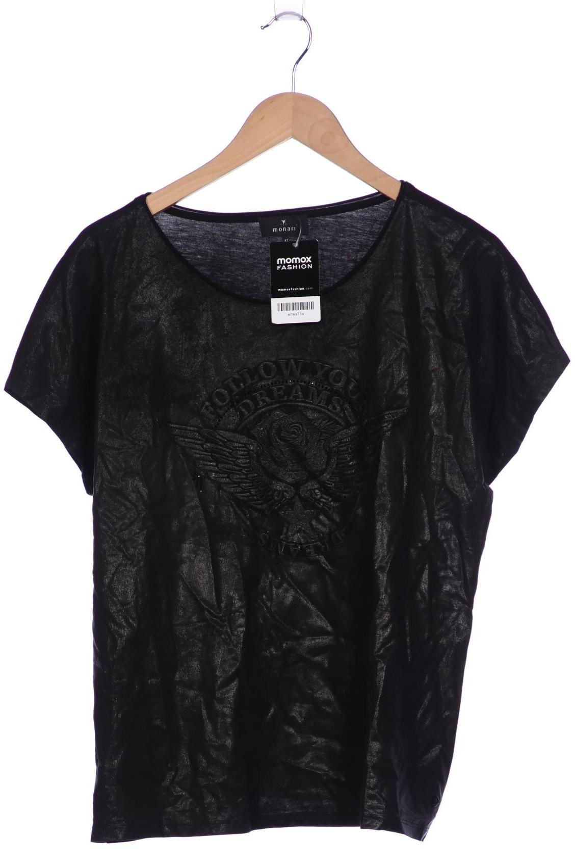 

monari Damen T-Shirt, schwarz, Gr. 42