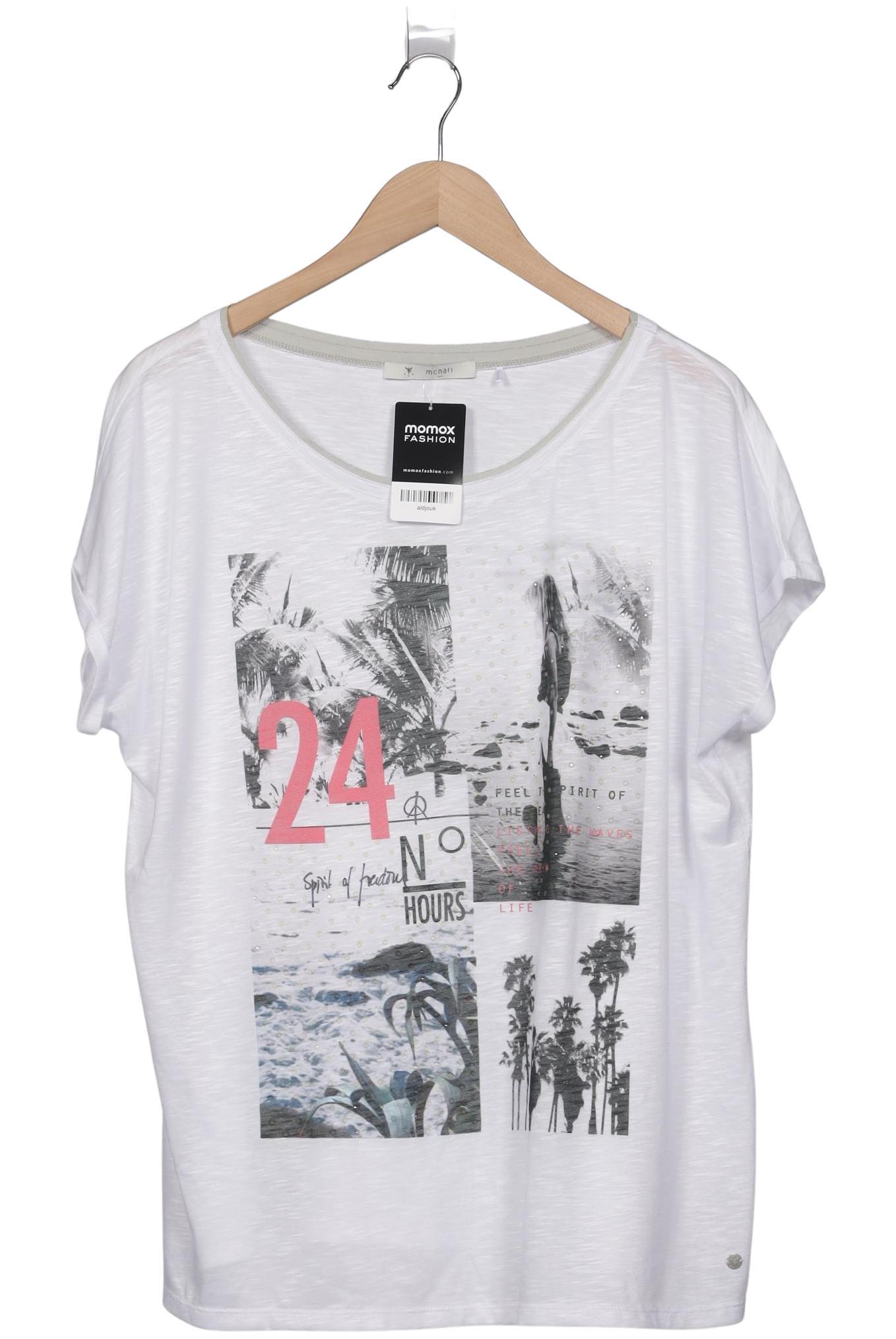 

monari Damen T-Shirt, weiß, Gr. 46