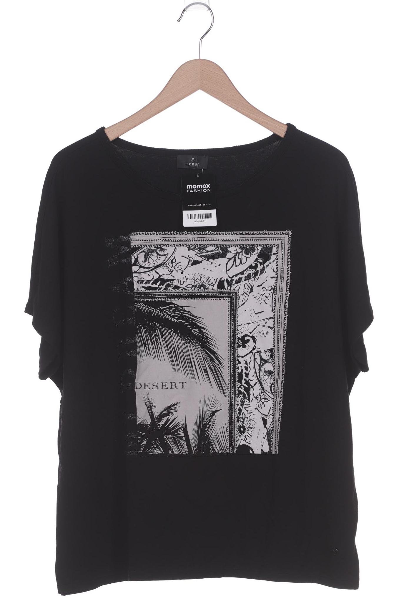 

monari Damen T-Shirt, schwarz, Gr. 48