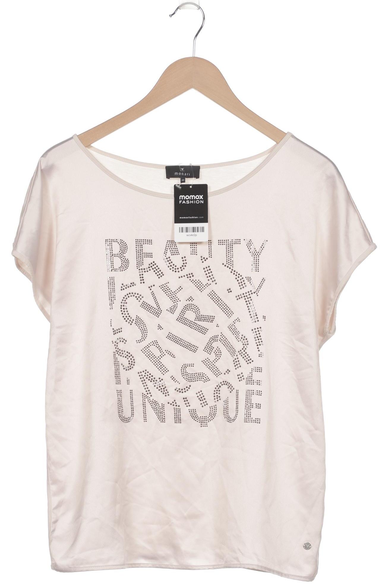 

monari Damen T-Shirt, beige, Gr. 40