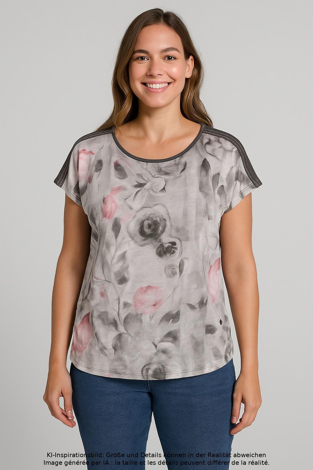 

monari Damen T-Shirt, grau, Gr. 42