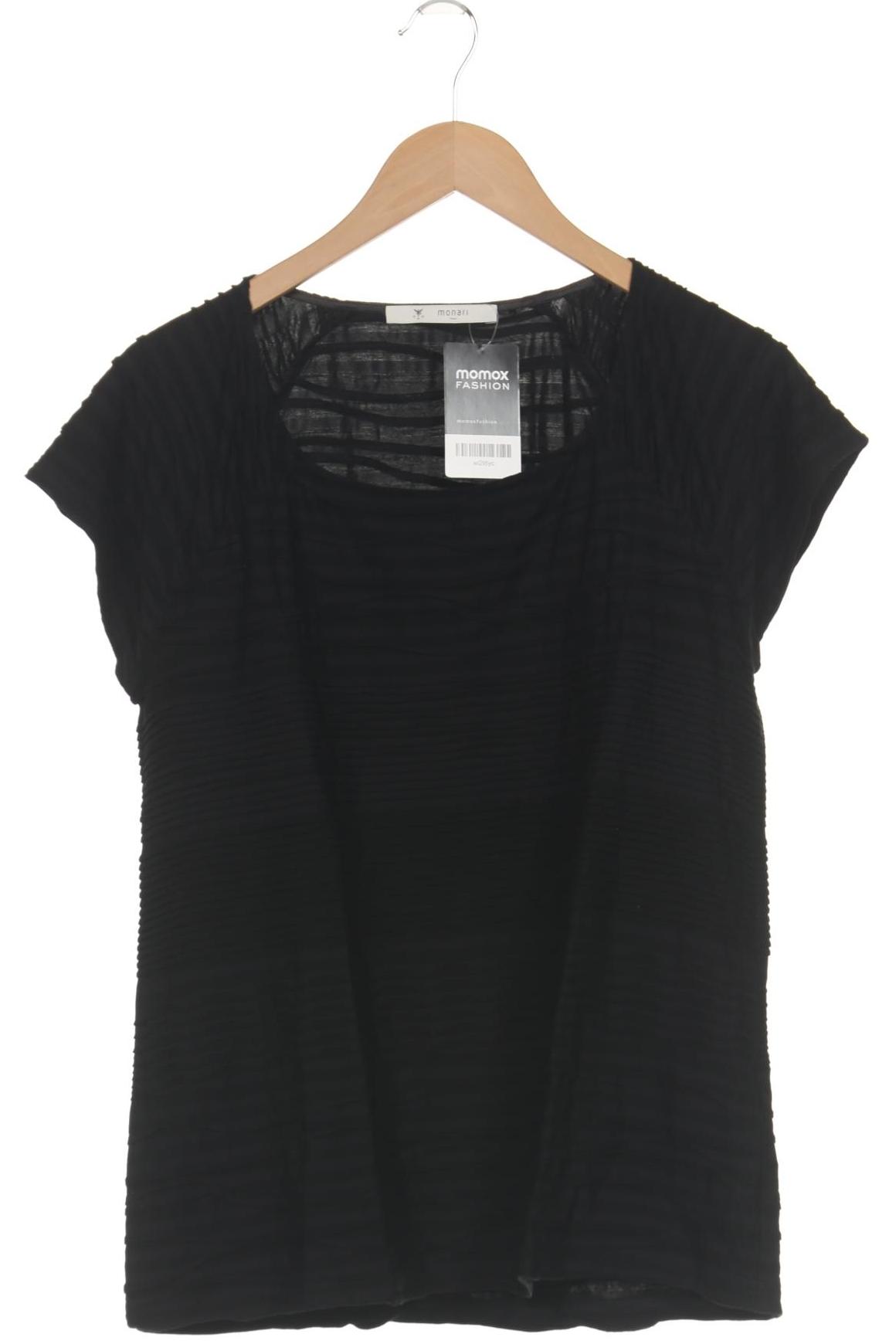 

monari Damen T-Shirt, schwarz, Gr. 44