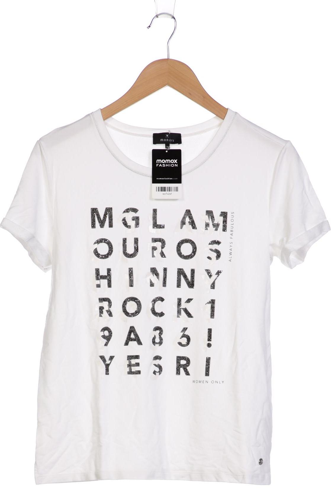 

monari Damen T-Shirt, weiß, Gr. 36
