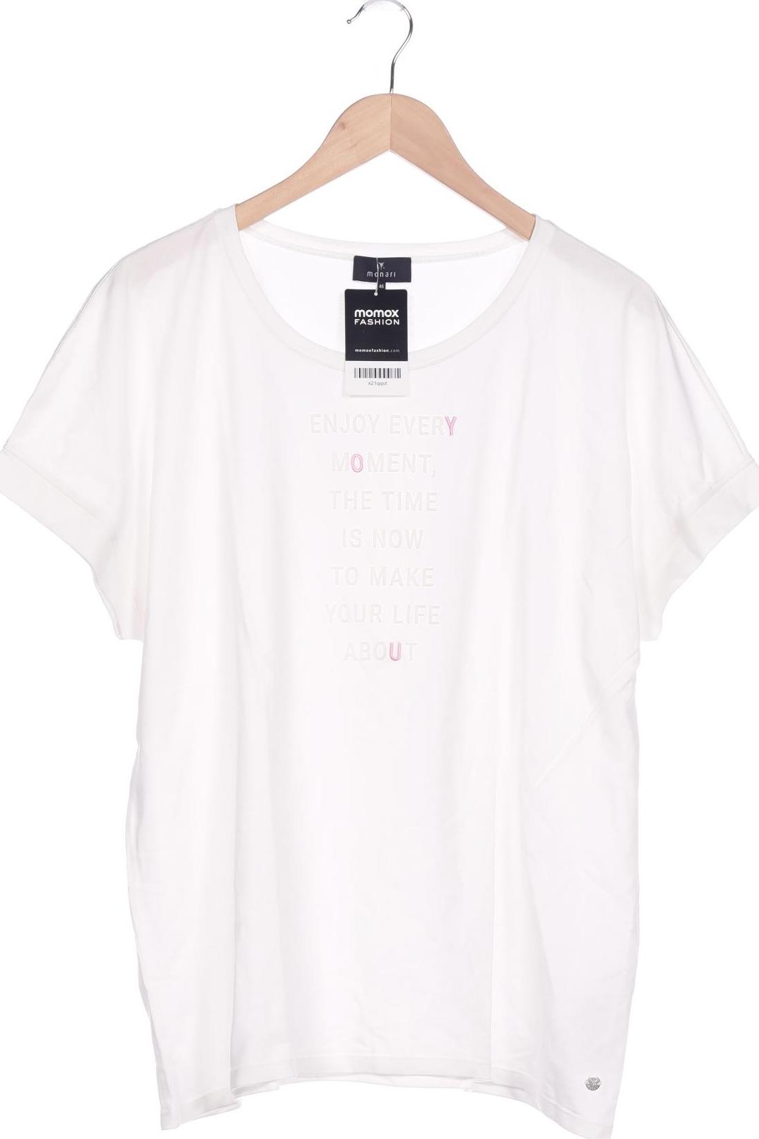 

monari Damen T-Shirt, weiß, Gr. 46
