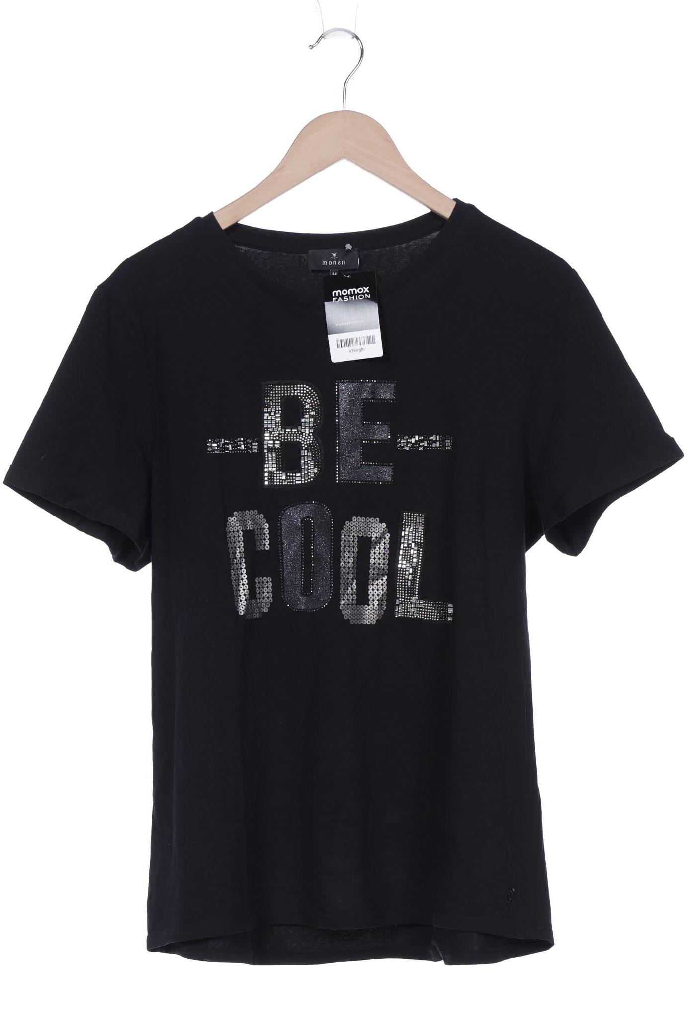 

monari Damen T-Shirt, schwarz, Gr. 44