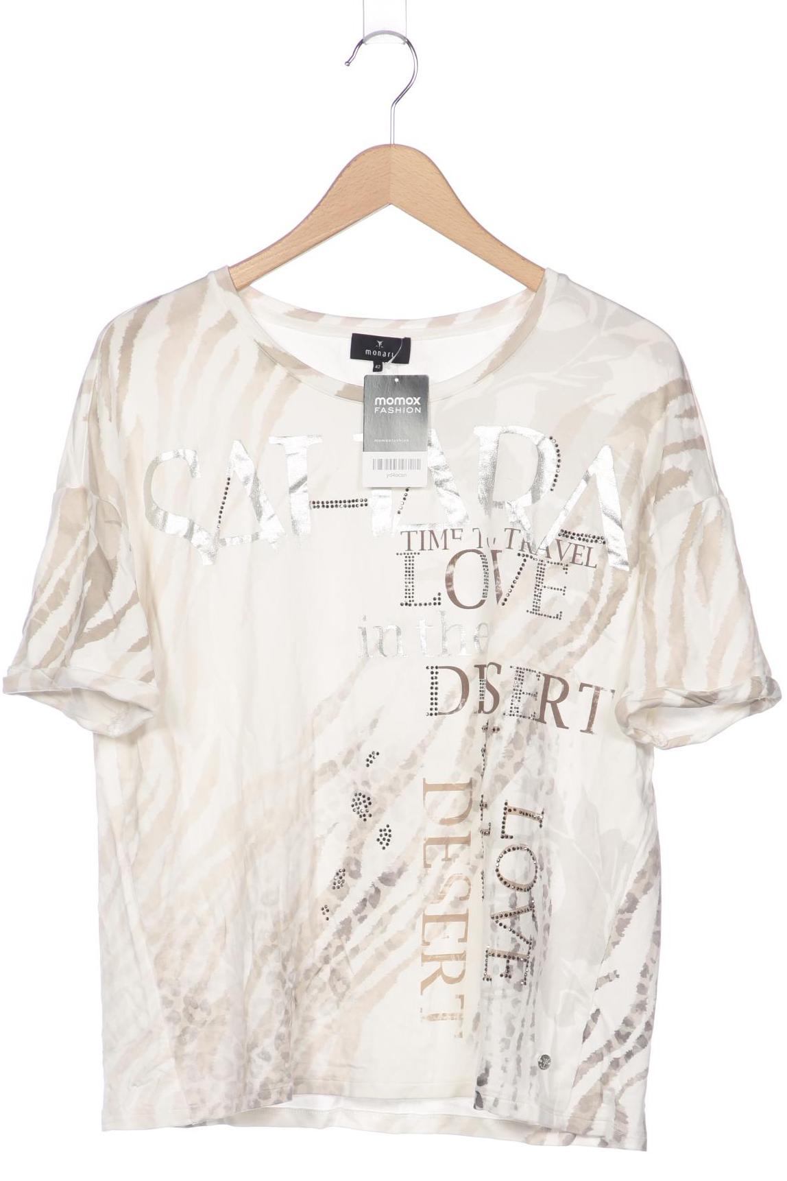 

monari Damen T-Shirt, cremeweiß, Gr. 42
