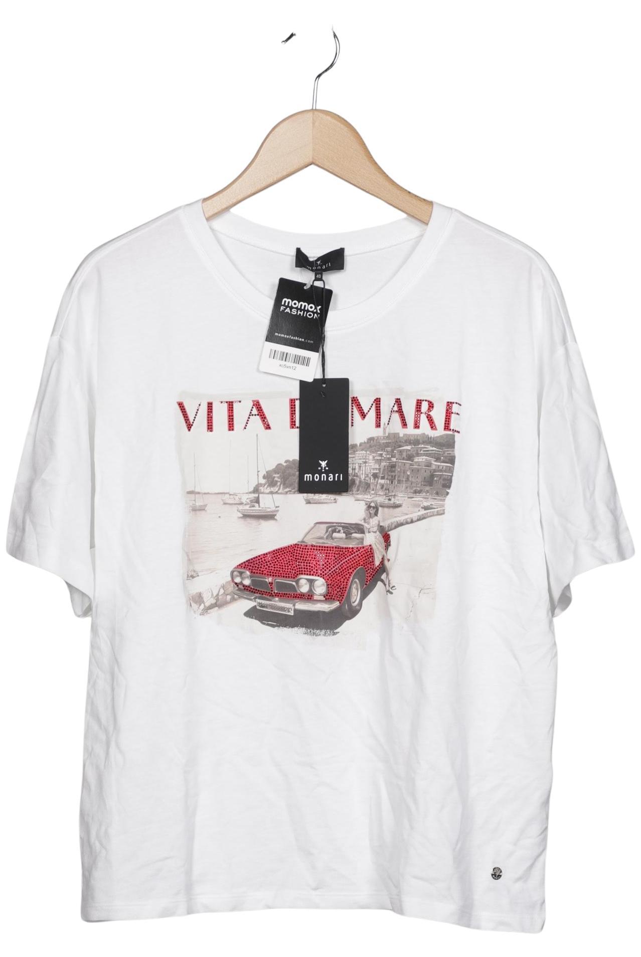 

monari Damen T-Shirt, weiß, Gr. 40