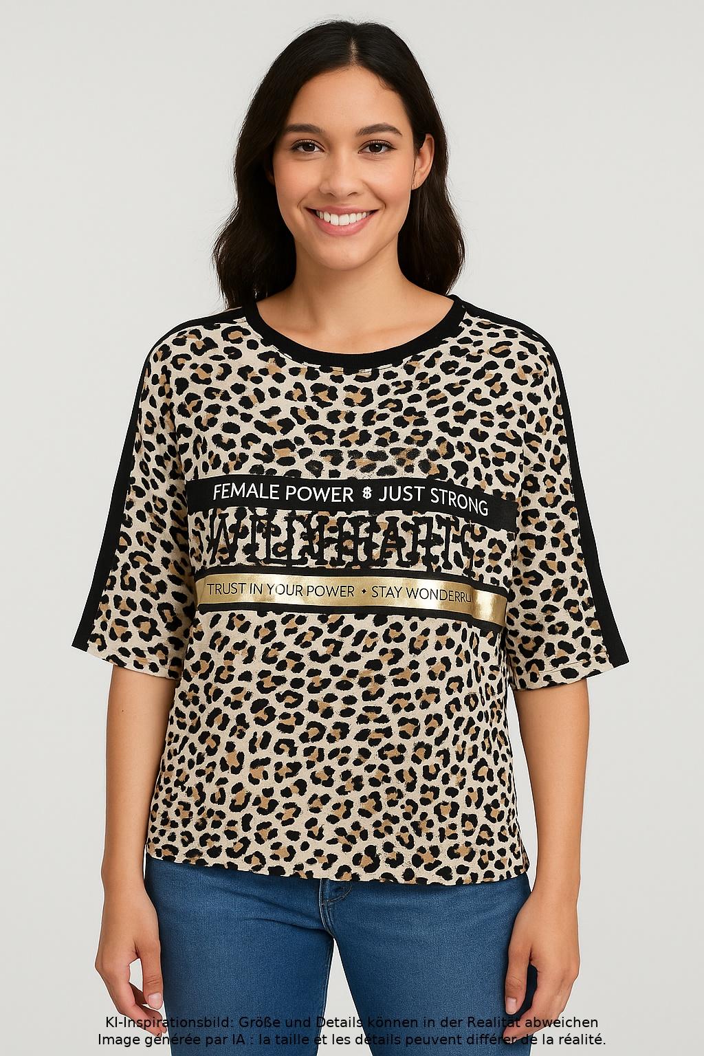 

monari Damen T-Shirt, mehrfarbig, Gr. 36