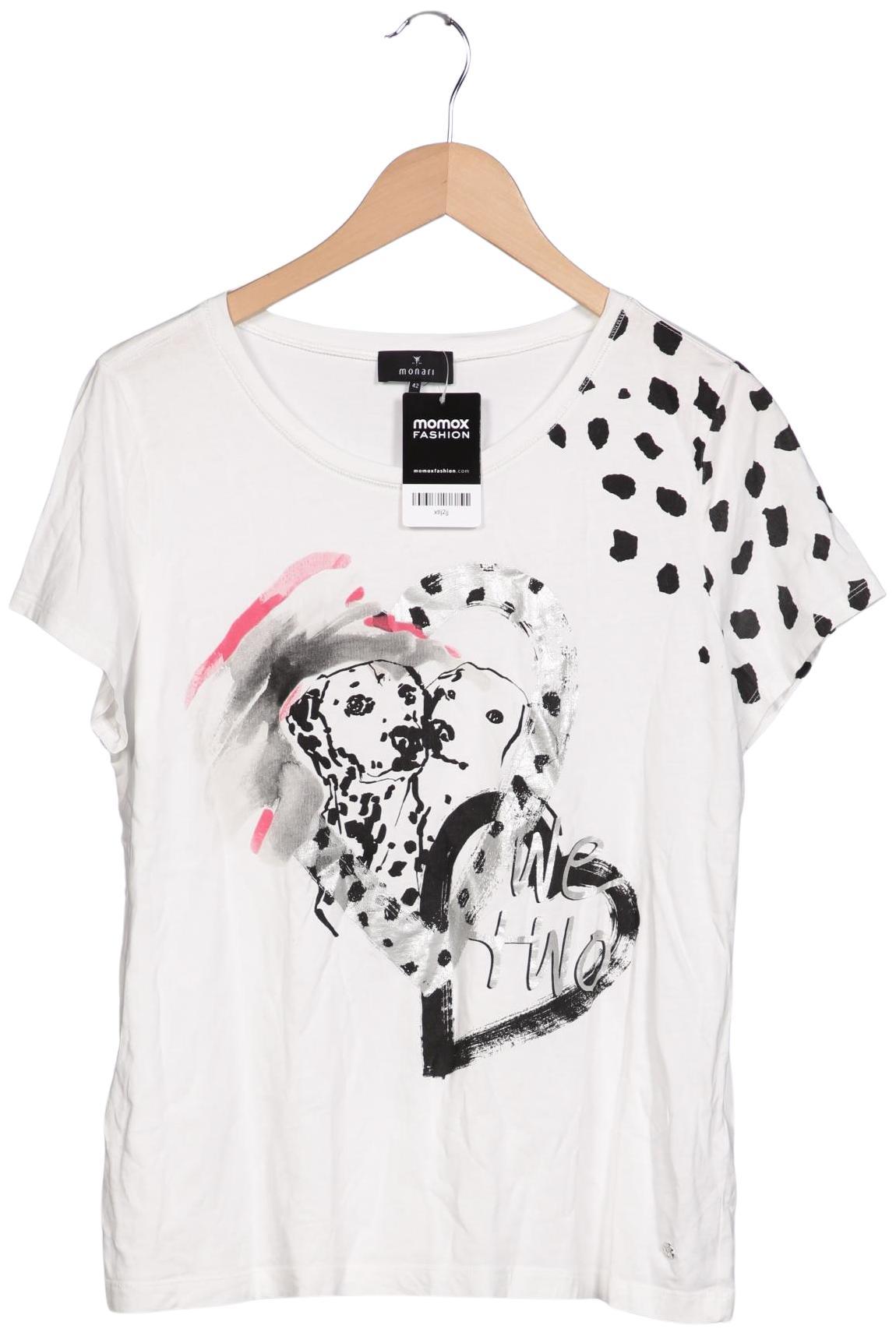 

monari Damen T-Shirt, weiß, Gr. 42