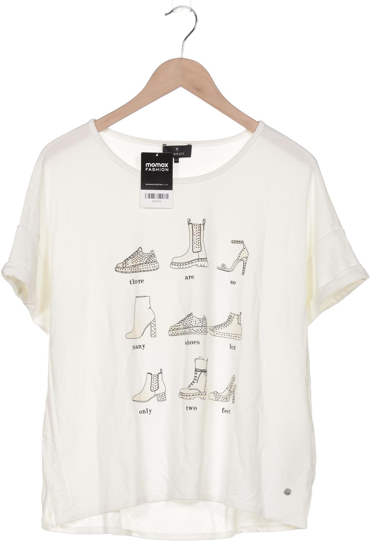 

monari Damen T-Shirt, cremeweiß, Gr. 42