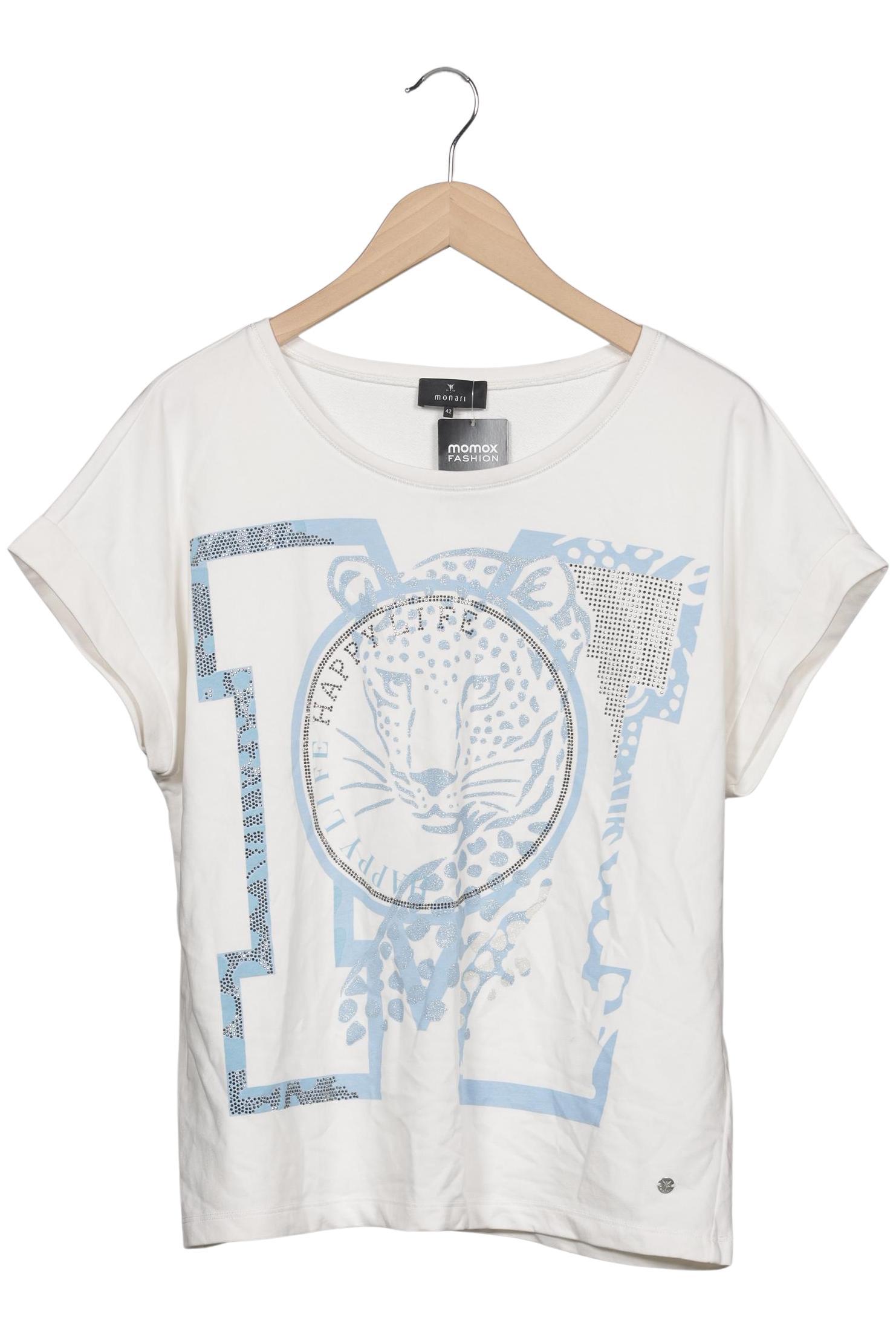 

monari Damen T-Shirt, weiß, Gr. 42
