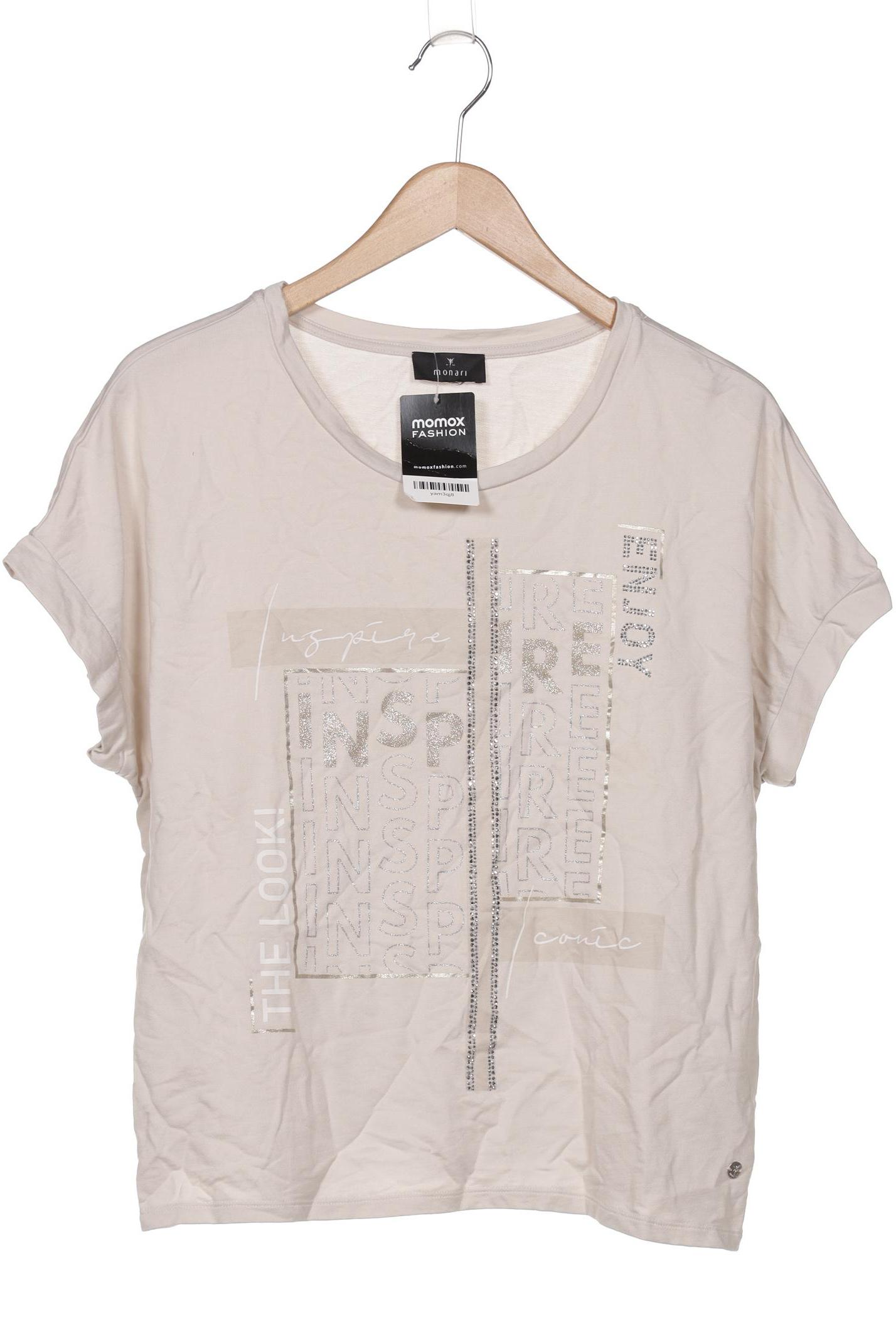 

monari Damen T-Shirt, beige, Gr. 46