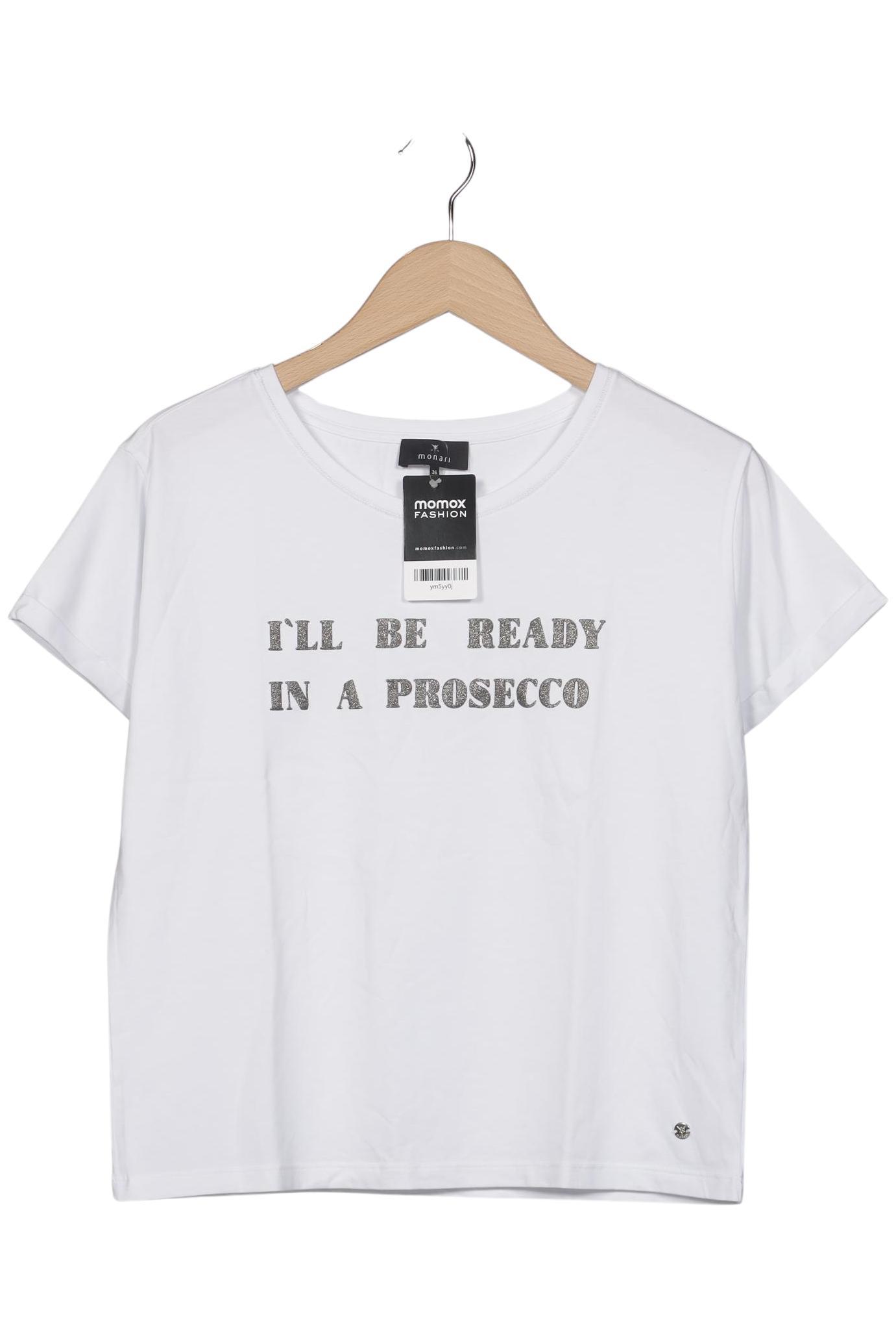 

monari Damen T-Shirt, weiß, Gr. 36