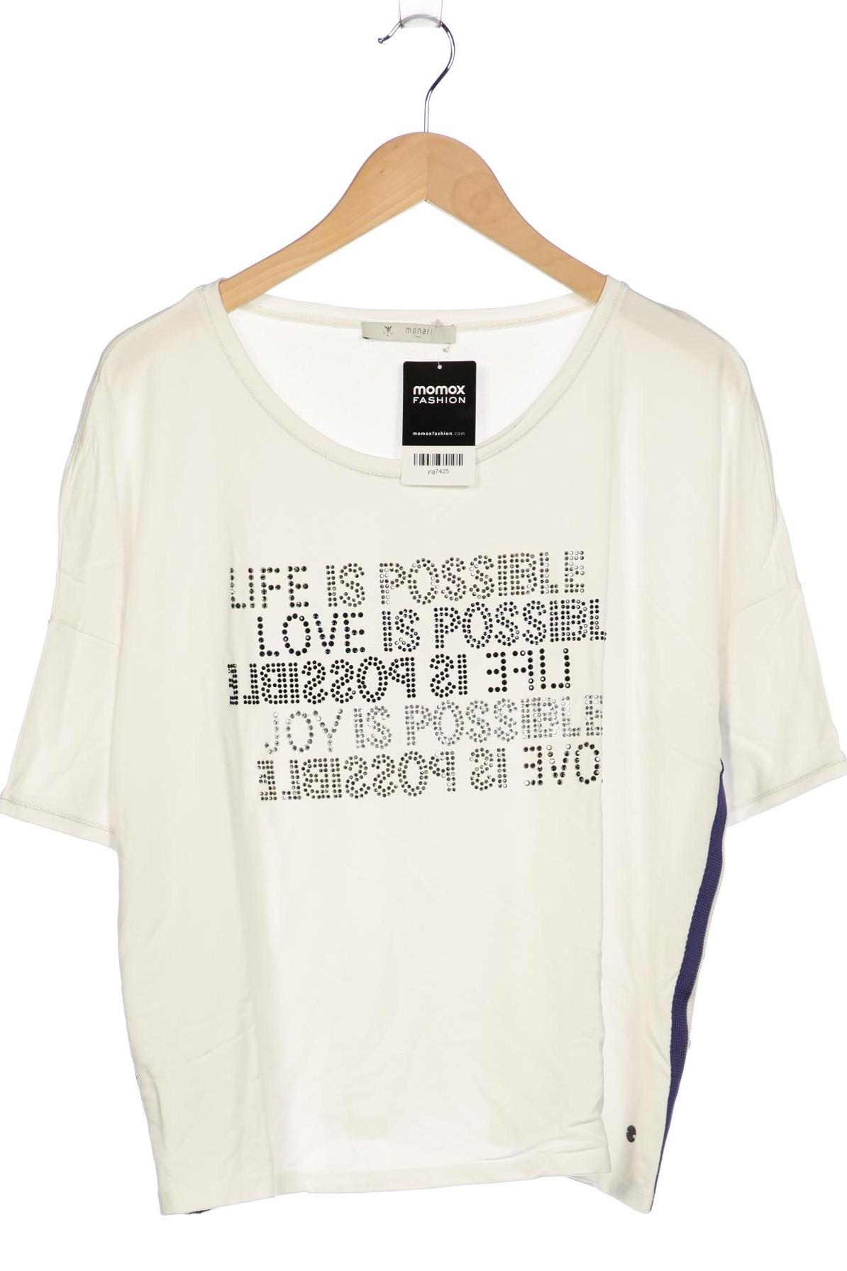 

monari Damen T-Shirt, weiß, Gr. 48