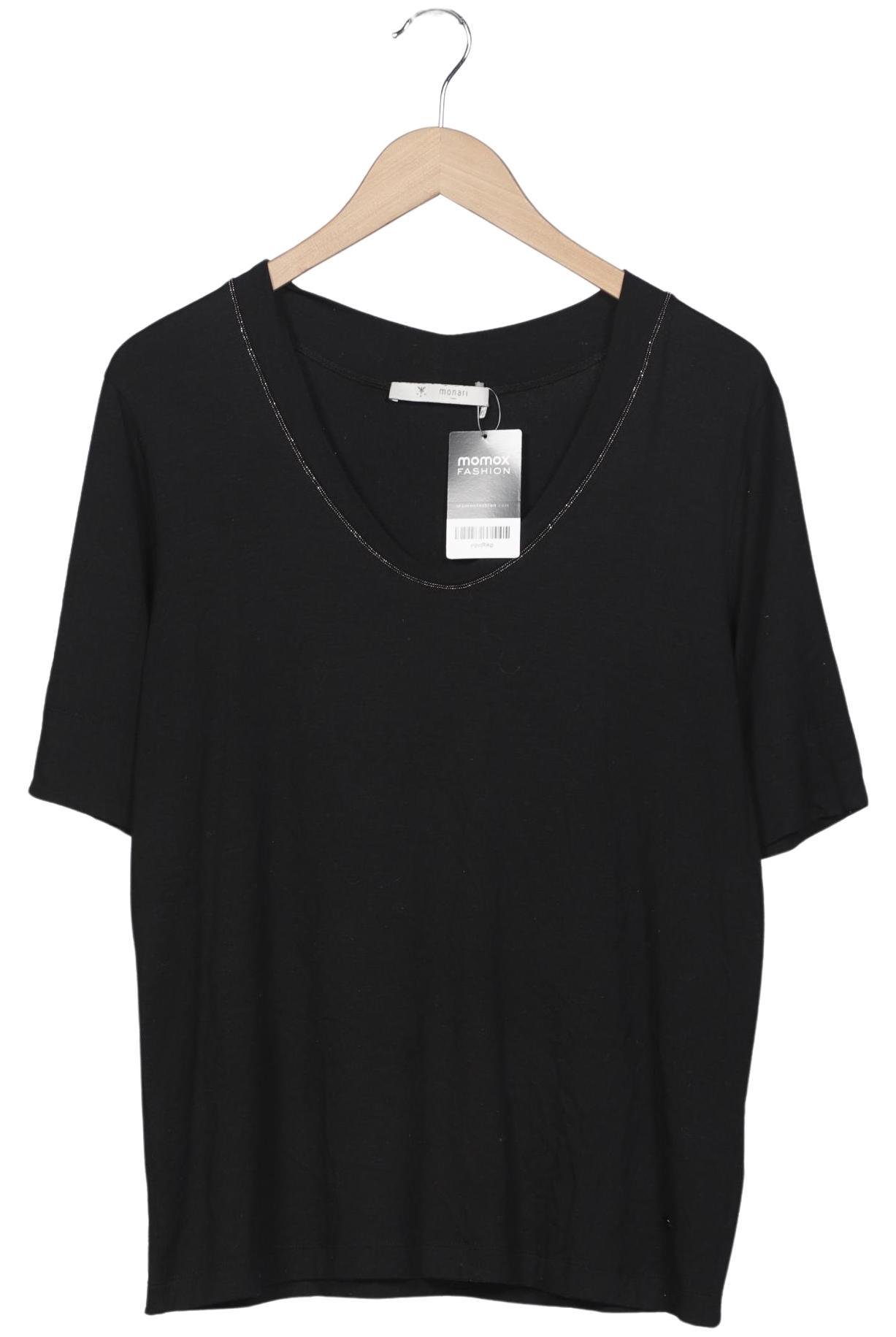 

monari Damen T-Shirt, schwarz, Gr. 44