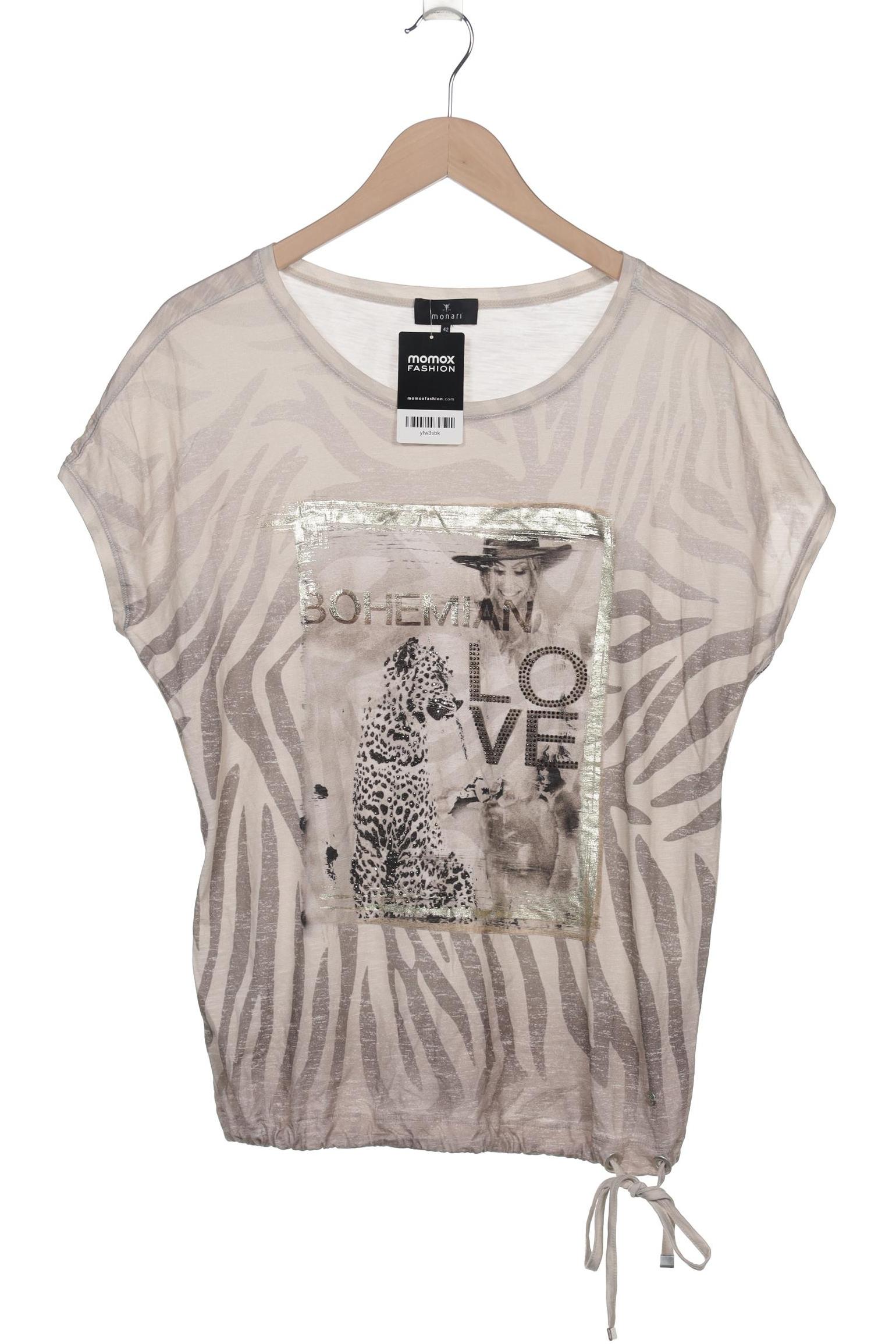 

monari Damen T-Shirt, beige, Gr. 42