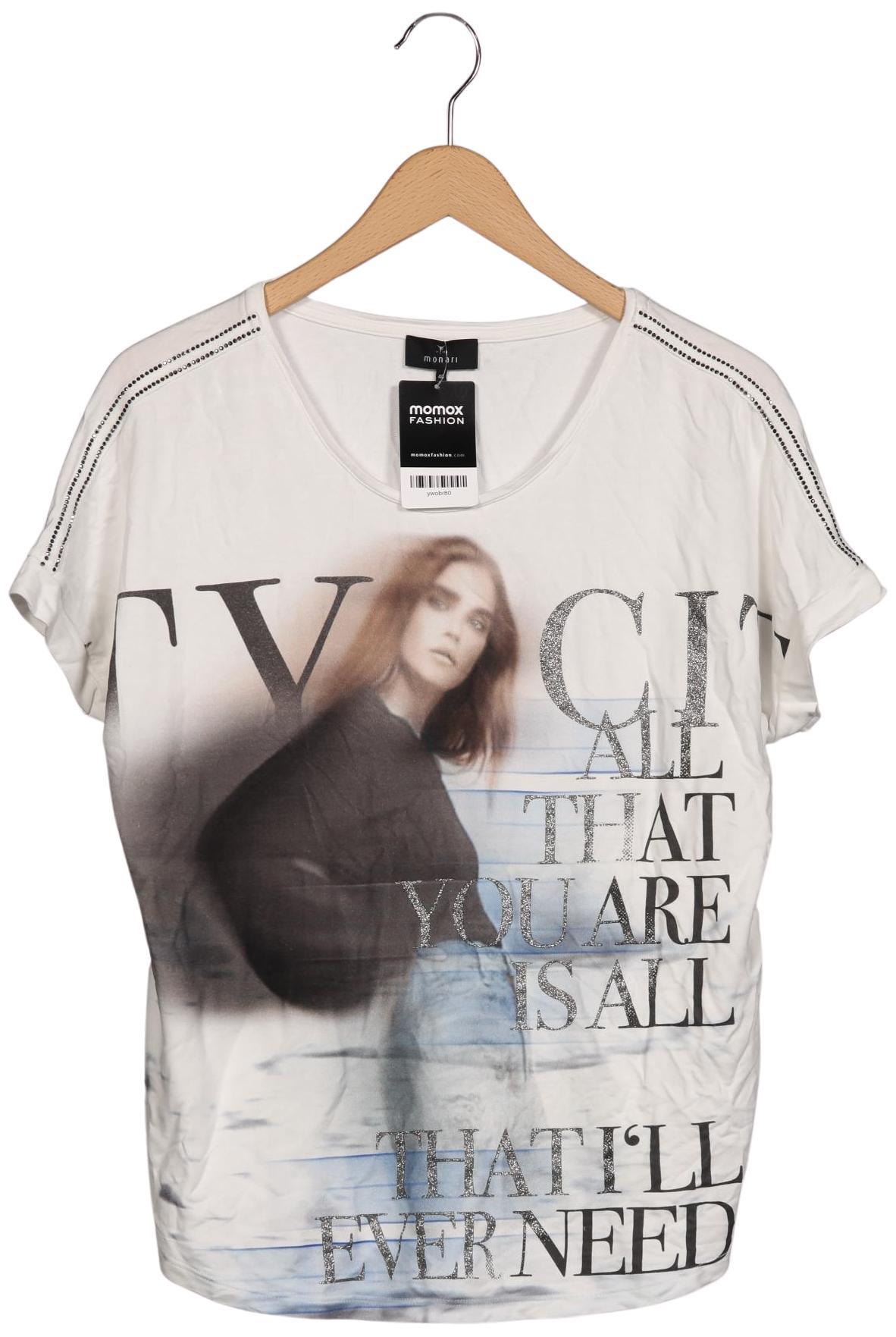 

monari Damen T-Shirt, weiß, Gr. 40