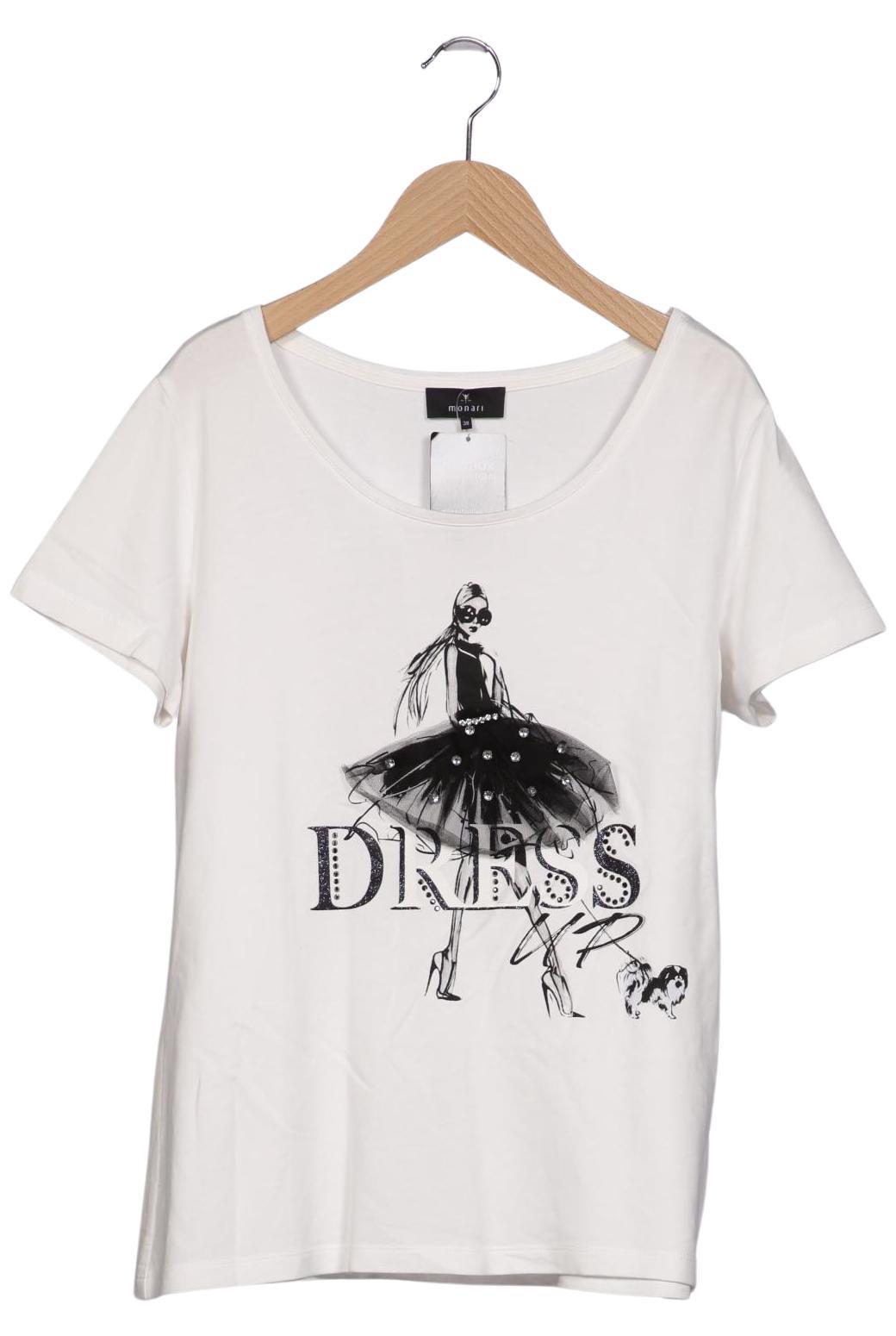 

monari Damen T-Shirt, weiß, Gr. 38