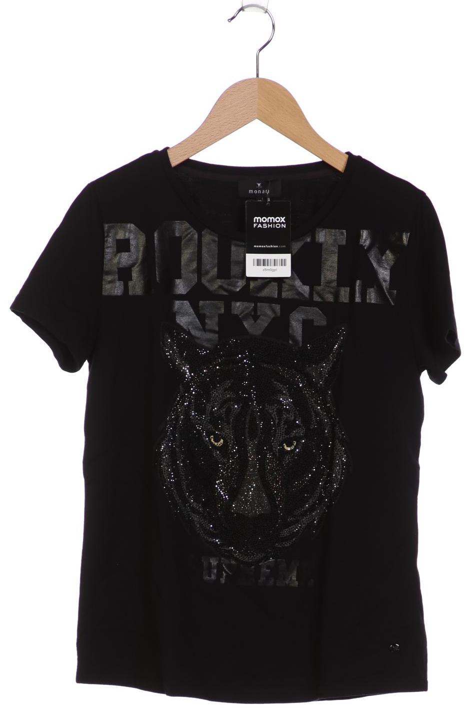 

monari Damen T-Shirt, schwarz, Gr. 38