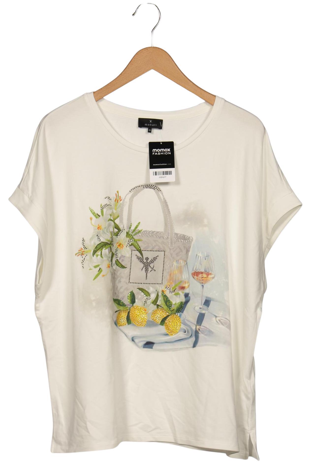 

monari Damen T-Shirt, cremeweiß, Gr. 46
