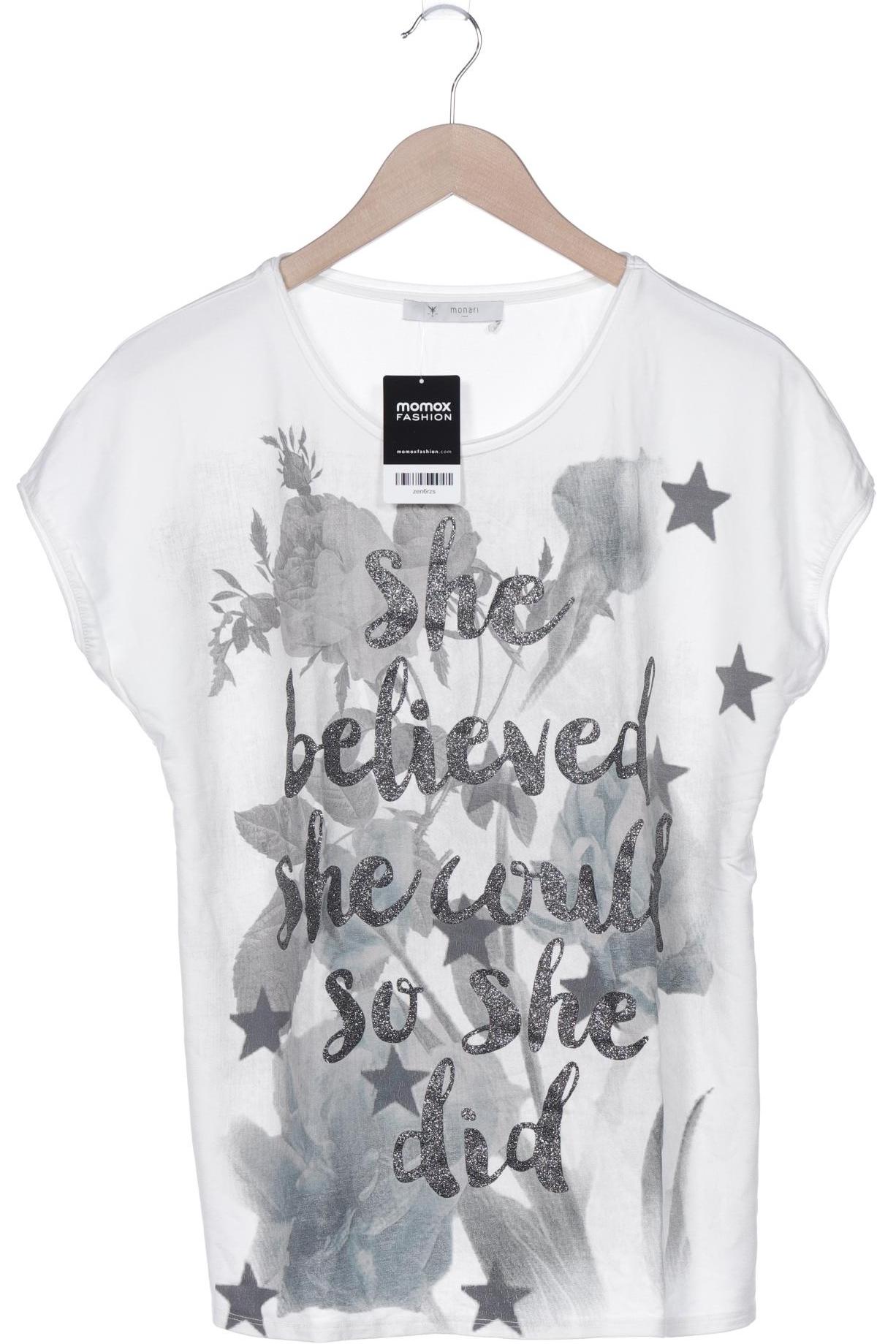 

monari Damen T-Shirt, weiß, Gr. 44