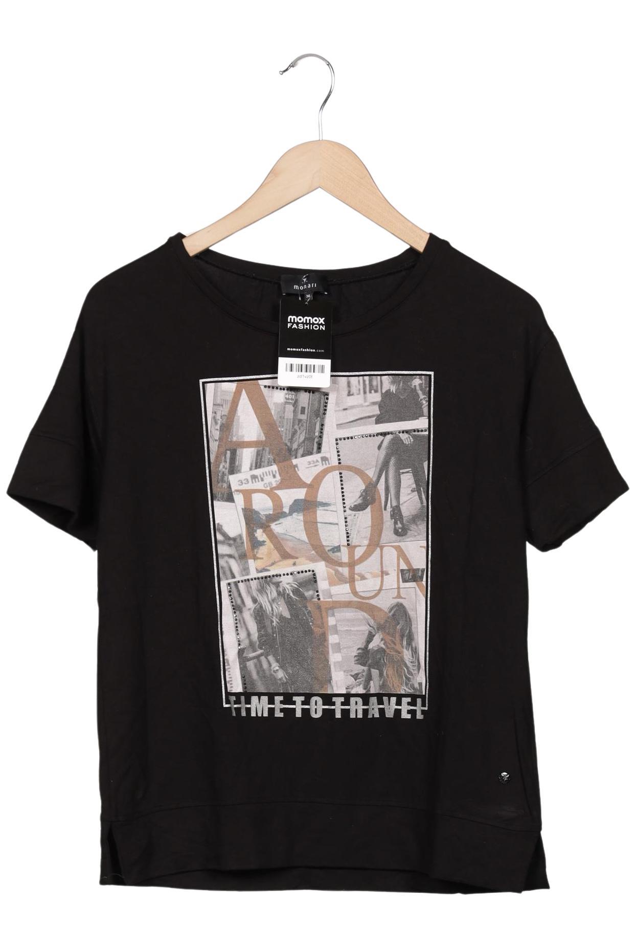 

monari Damen T-Shirt, schwarz, Gr. 36