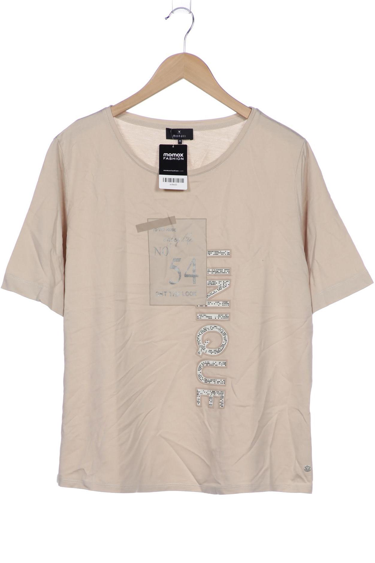 

monari Damen T-Shirt, beige, Gr. 46