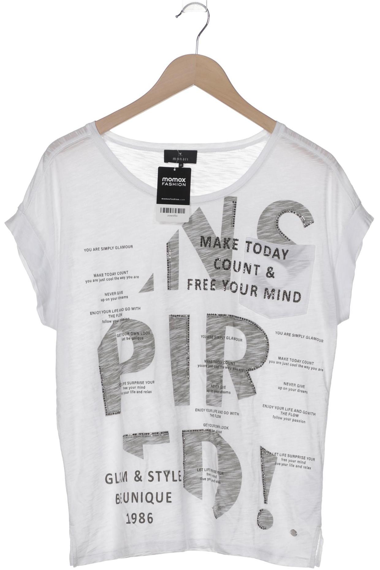

monari Damen T-Shirt, weiß, Gr. 36