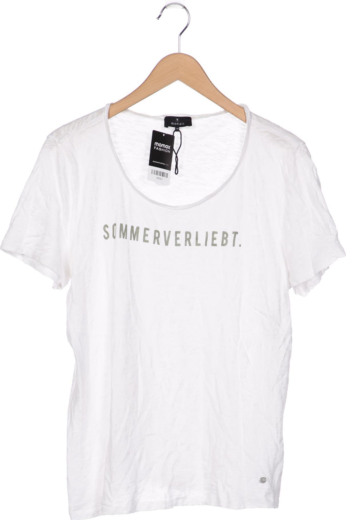 

monari Damen T-Shirt, weiß, Gr. 46