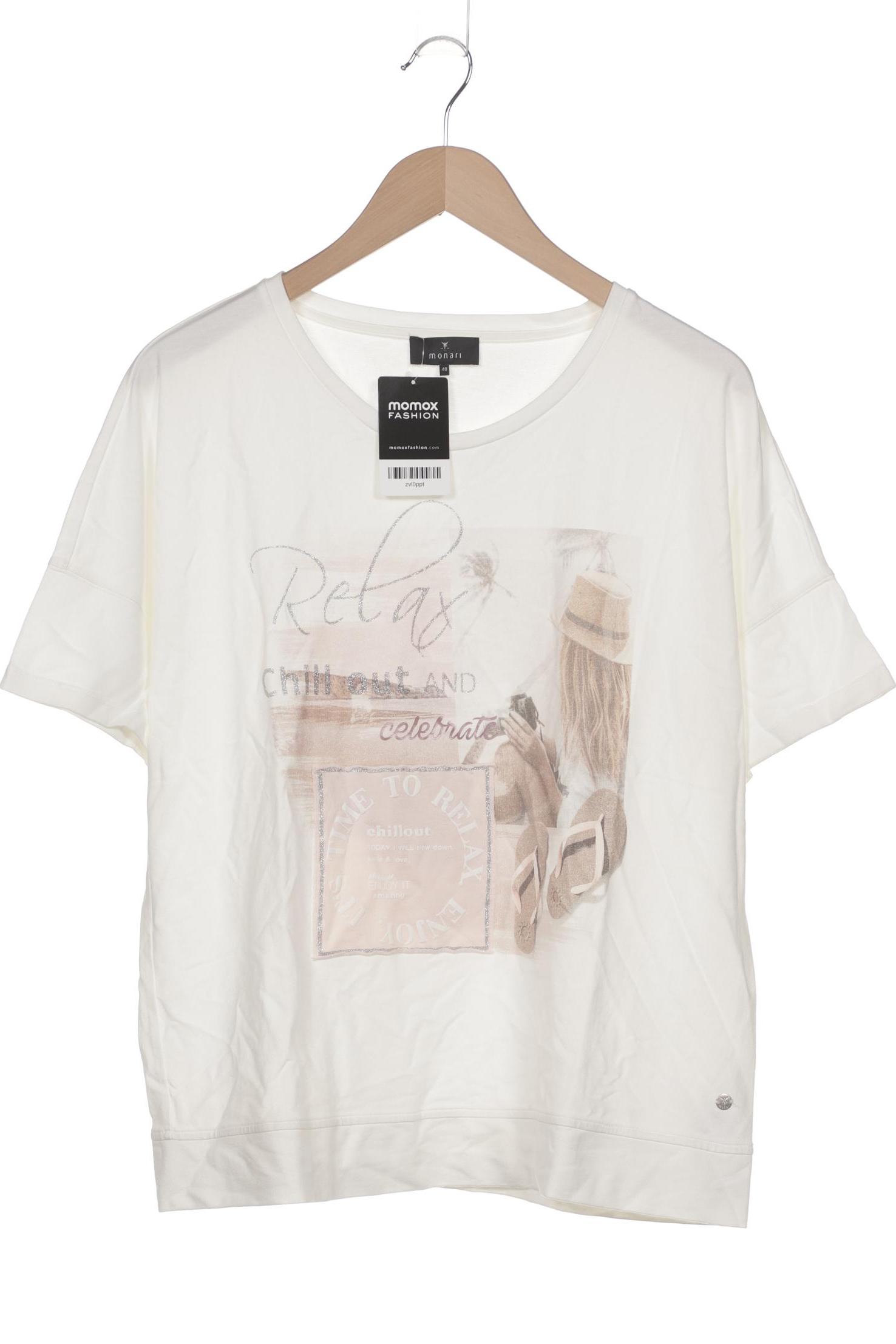 

monari Damen T-Shirt, weiß, Gr. 40