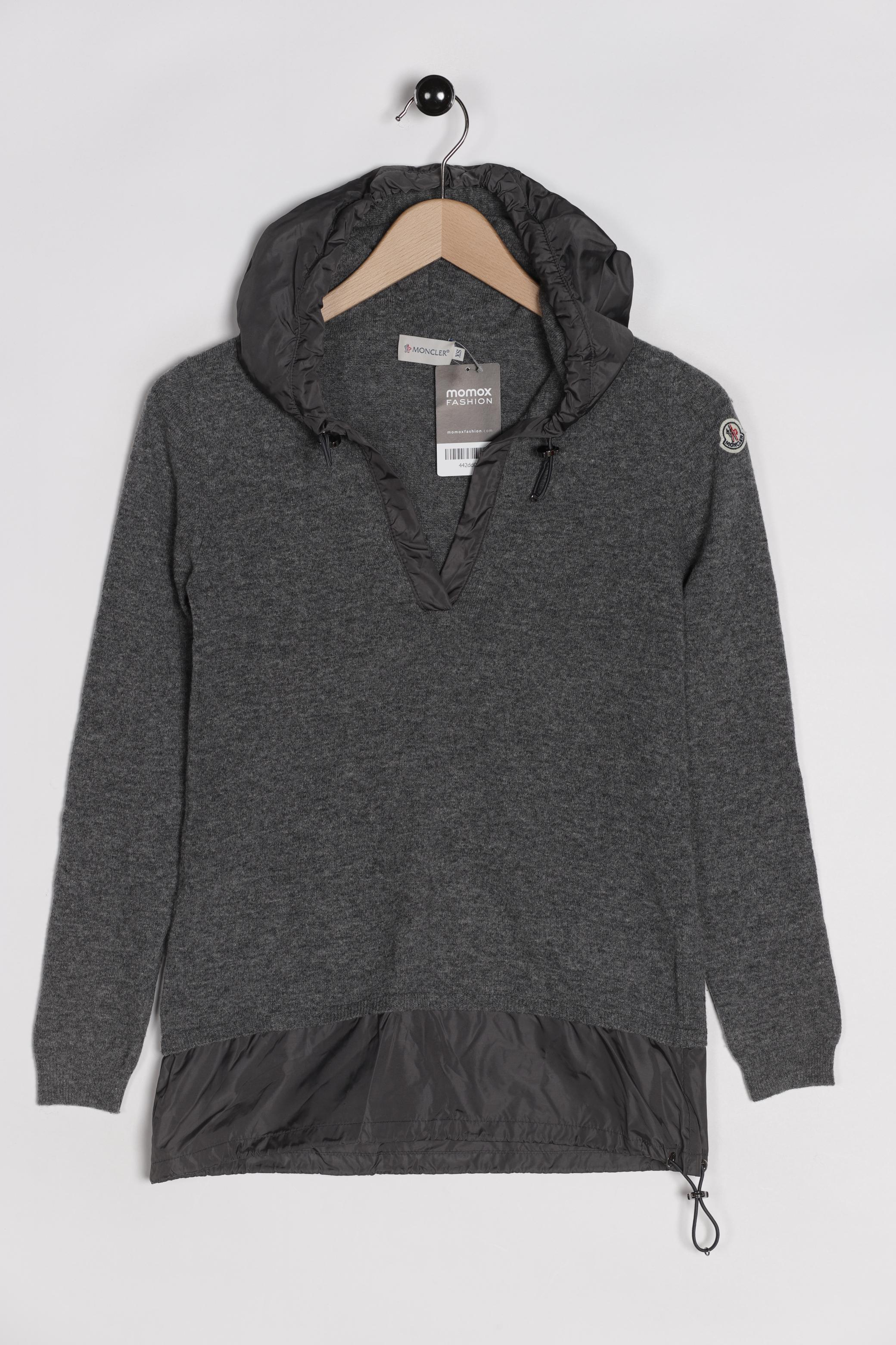 

Moncler Damen Kapuzenpullover, grau, Gr. 34