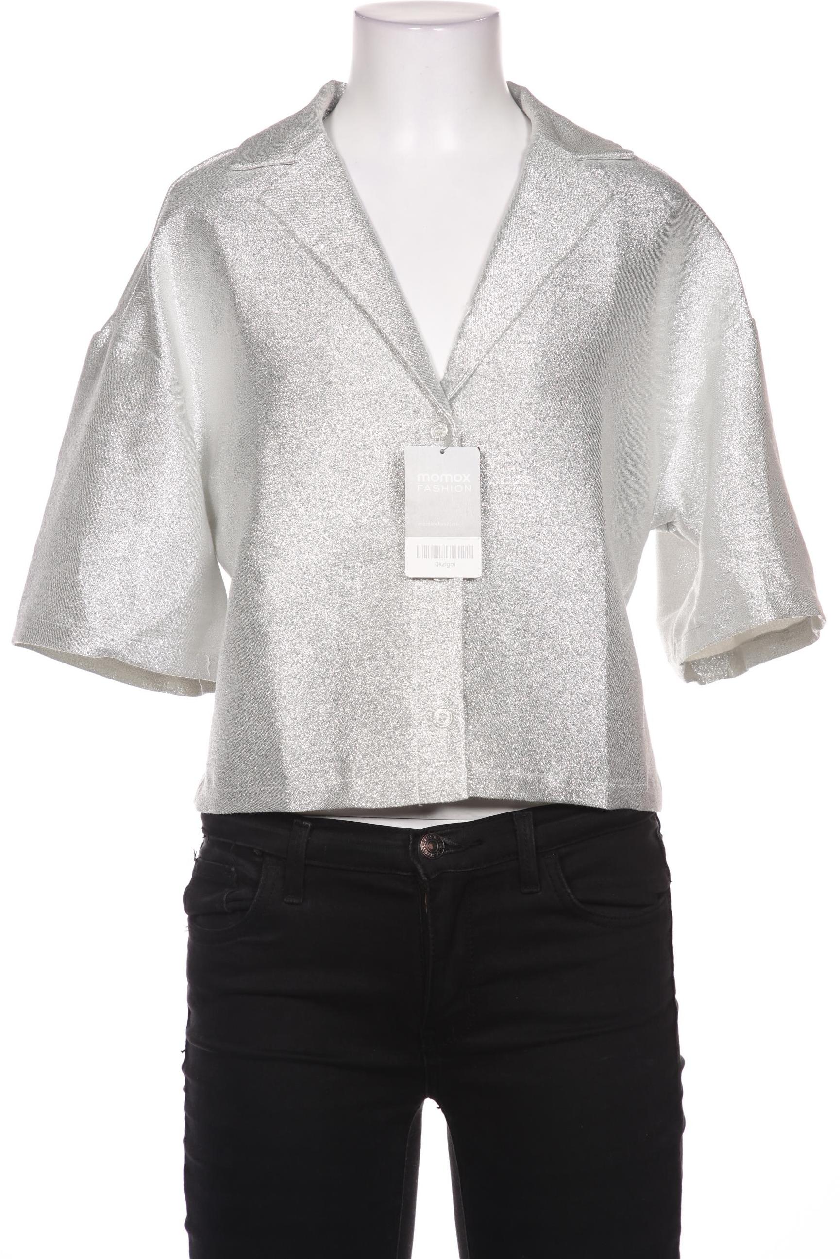

Monki Damen Bluse, silber, Gr. 36