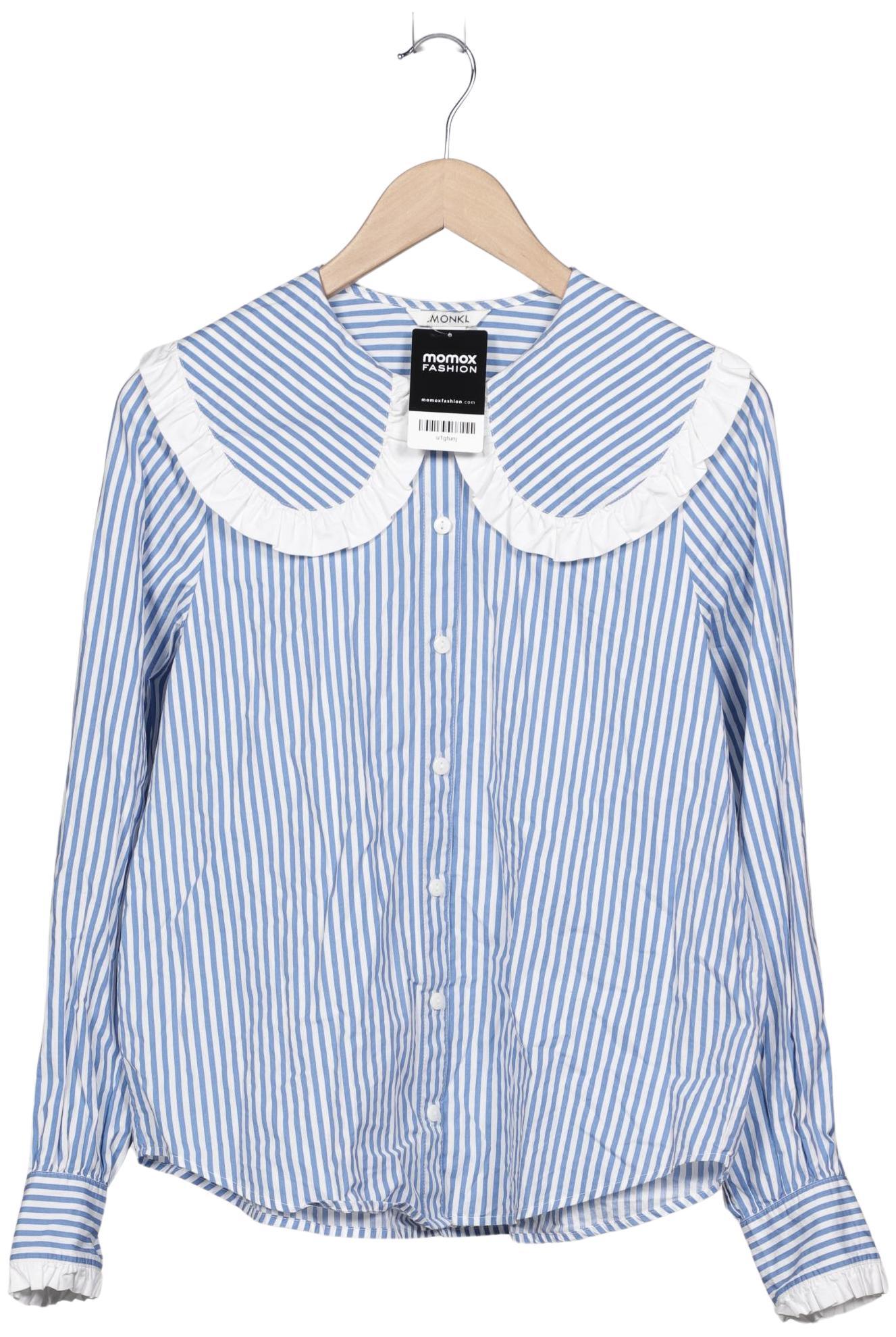 

Monki Damen Bluse, blau, Gr. 36