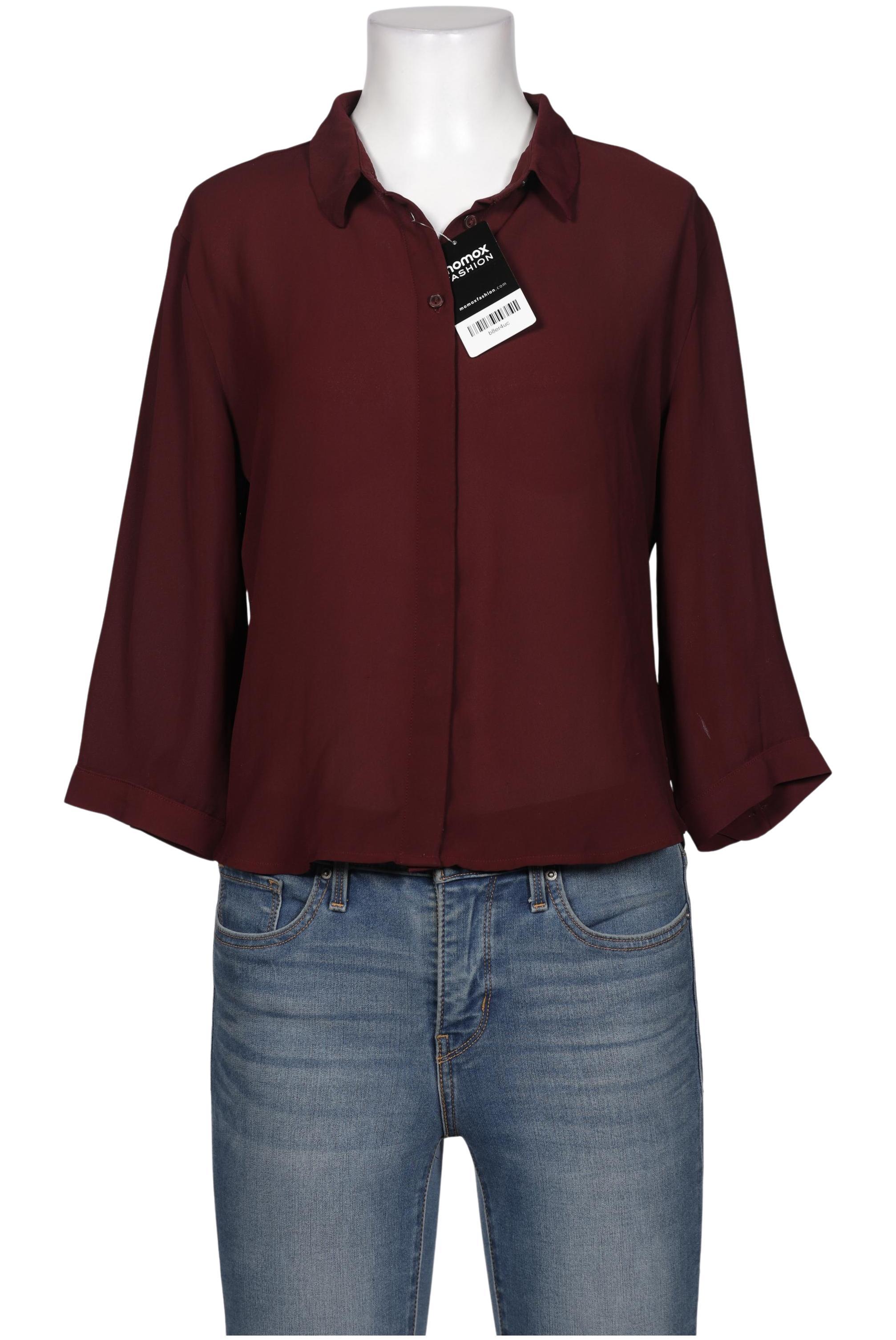 

Monki Damen Bluse, bordeaux, Gr. 38