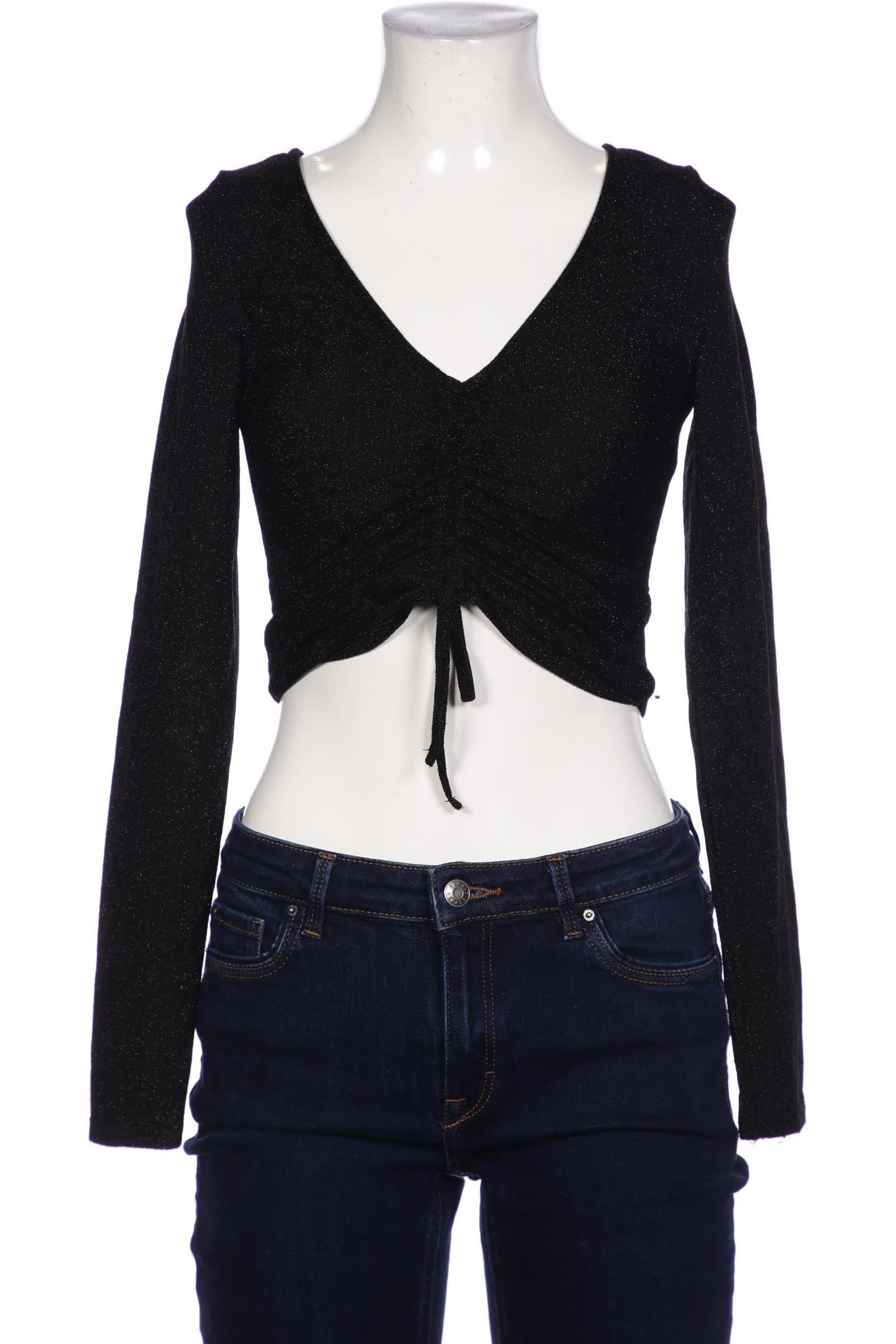 

MONKI Damen Bluse, schwarz
