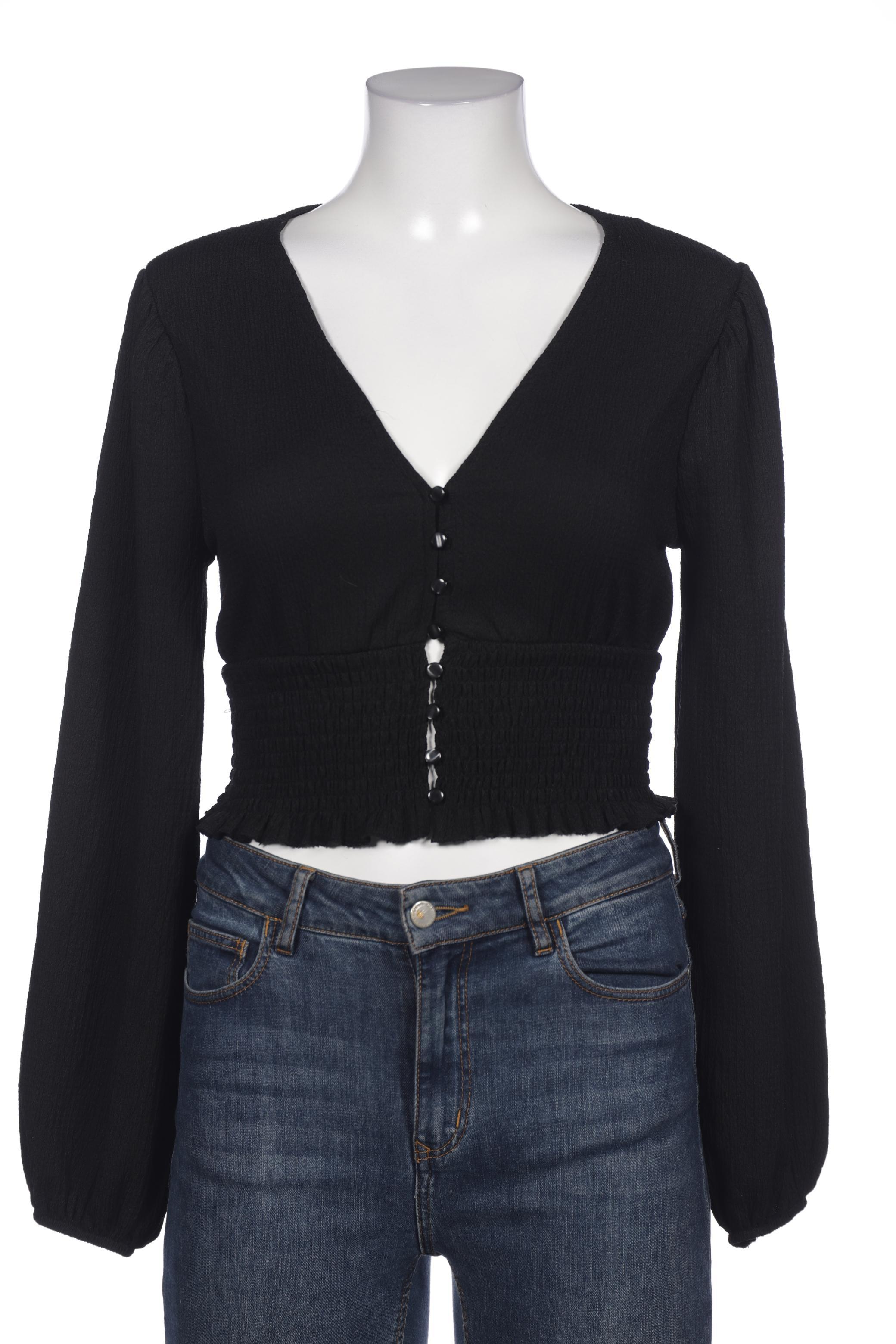 

MONKI Damen Bluse, schwarz
