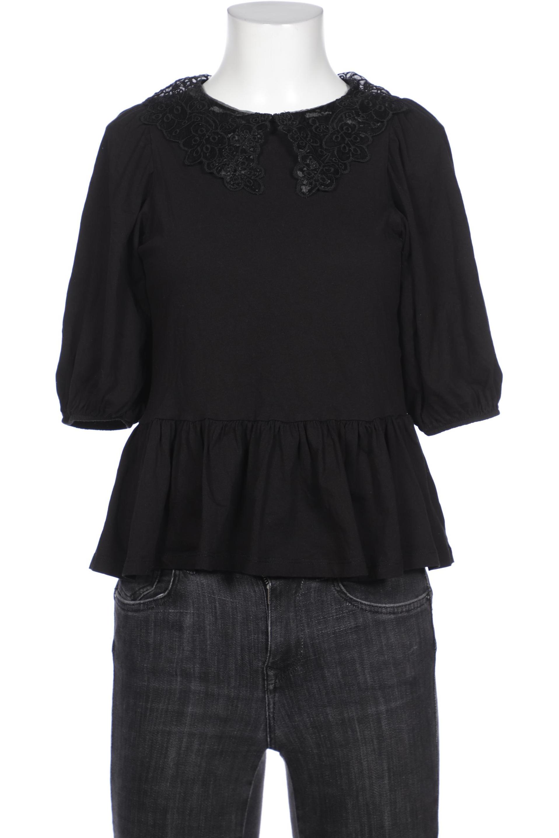 

MONKI Damen Bluse, schwarz