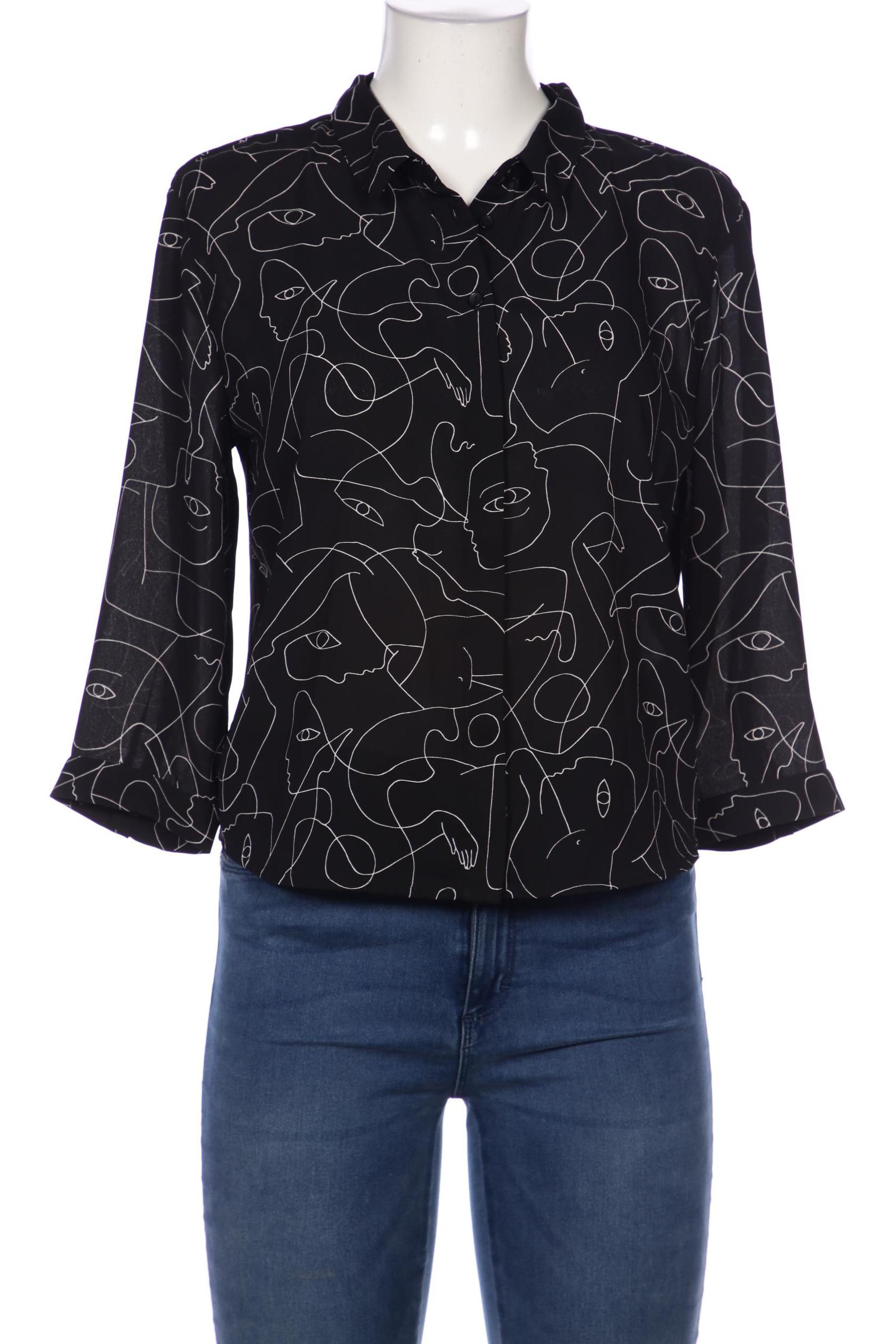 

MONKI Damen Bluse, schwarz