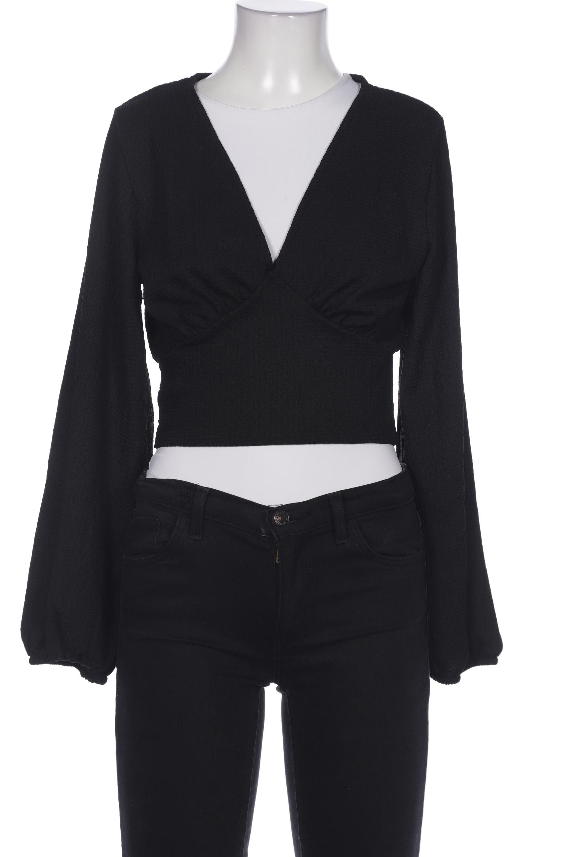 

MONKI Damen Bluse, schwarz